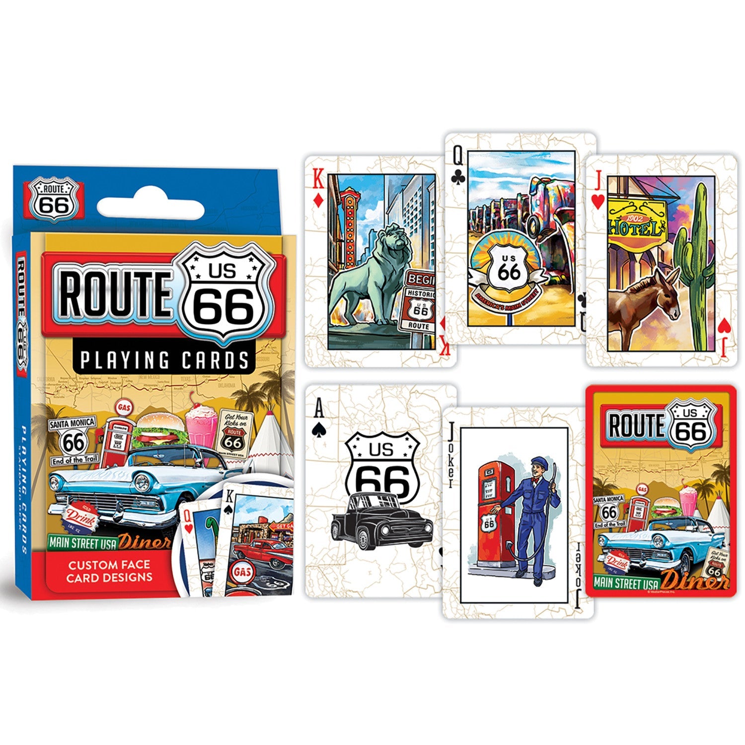 Route 66 Playing Cards - 54 Card Deck - 757 Sports Collectibles