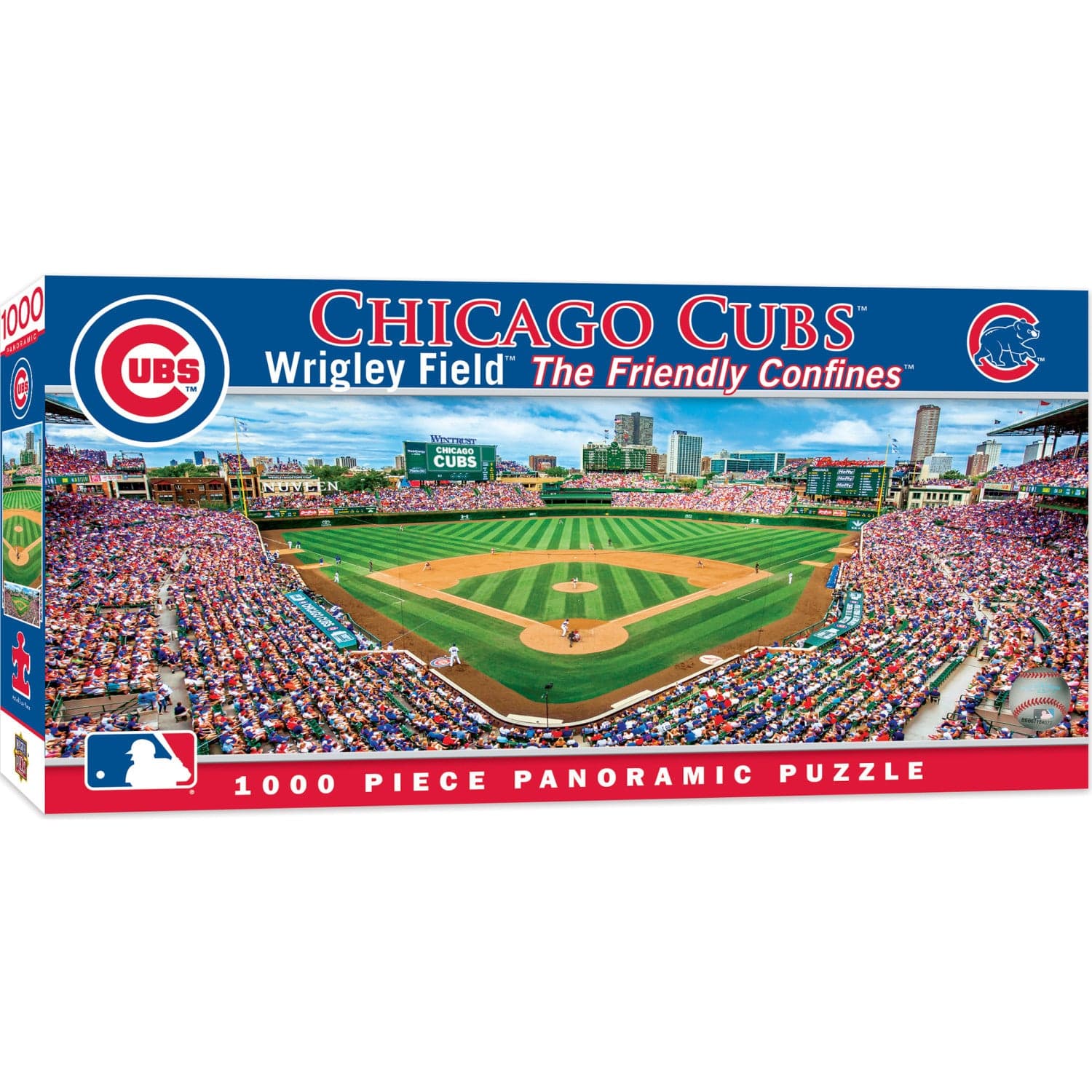 Chicago Cubs 1000 Piece Panoramic Jigsaw Puzzle - Sports Gifts, Sports Memorabilia, Sports Collectibles, Fan Shop