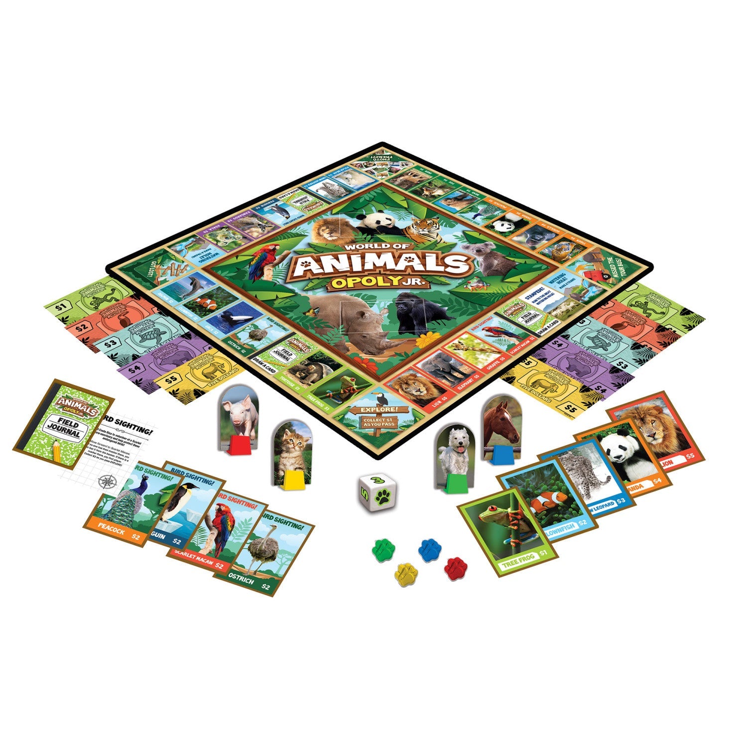 World of Animals Opoly Junior - 757 Sports Collectibles