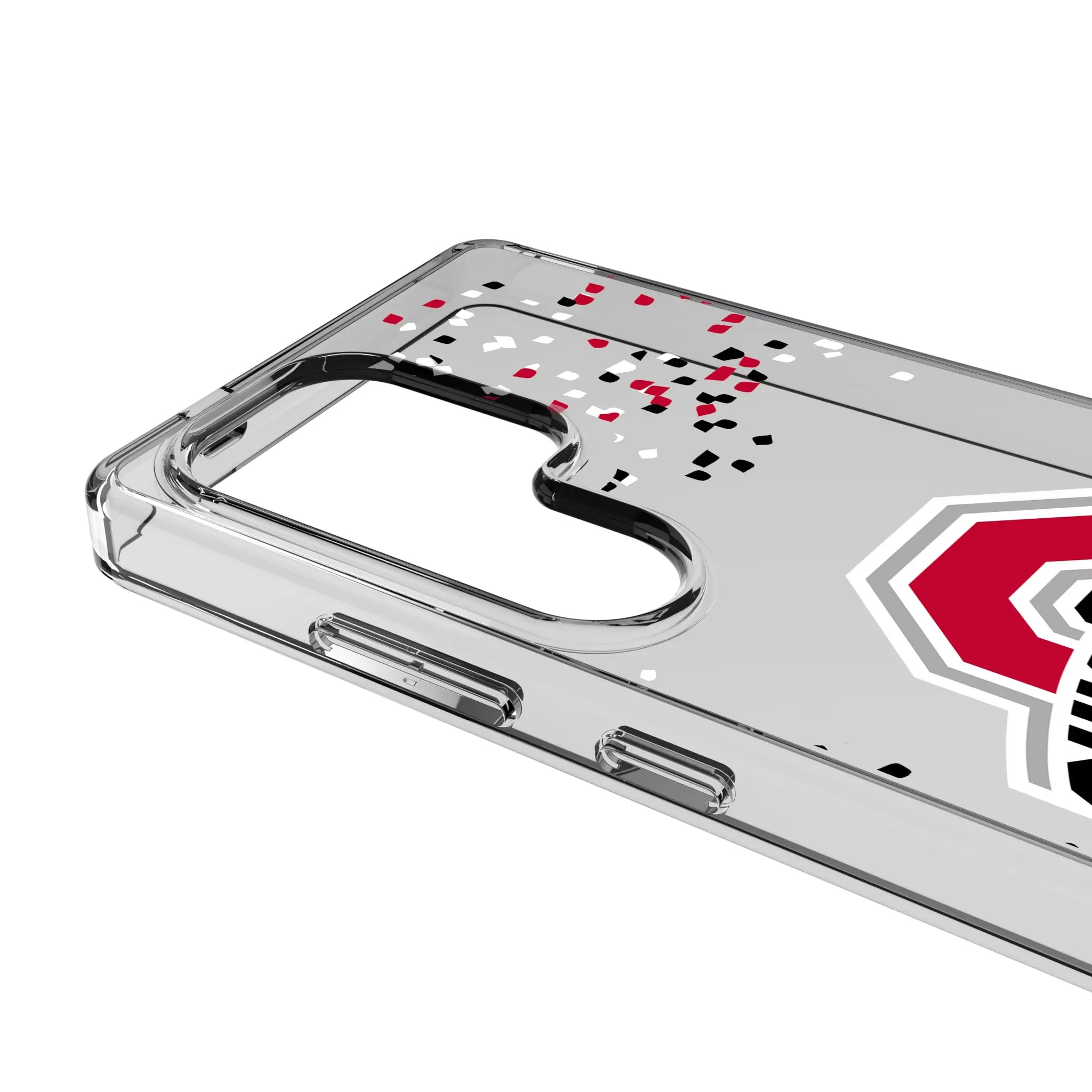 Ohio State University Buckeyes Confetti Clear Phone Case for Samsung Galaxy