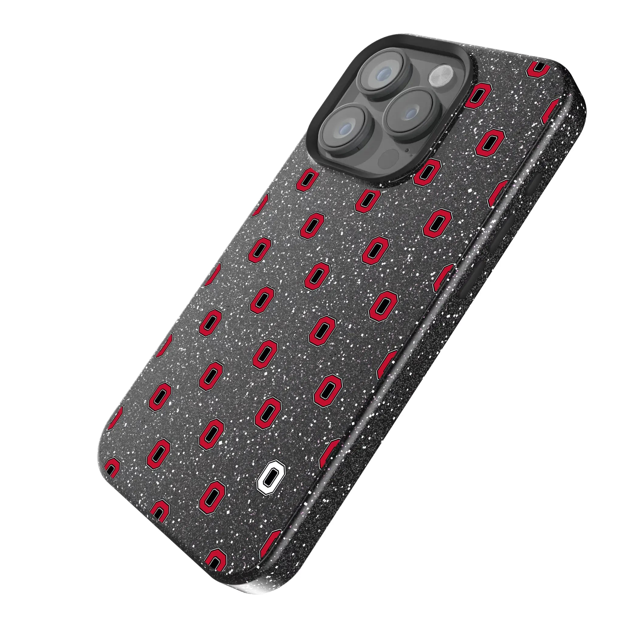 Ohio State University Buckeyes Fashion Pattern Bling Phone Case for Apple iPhone