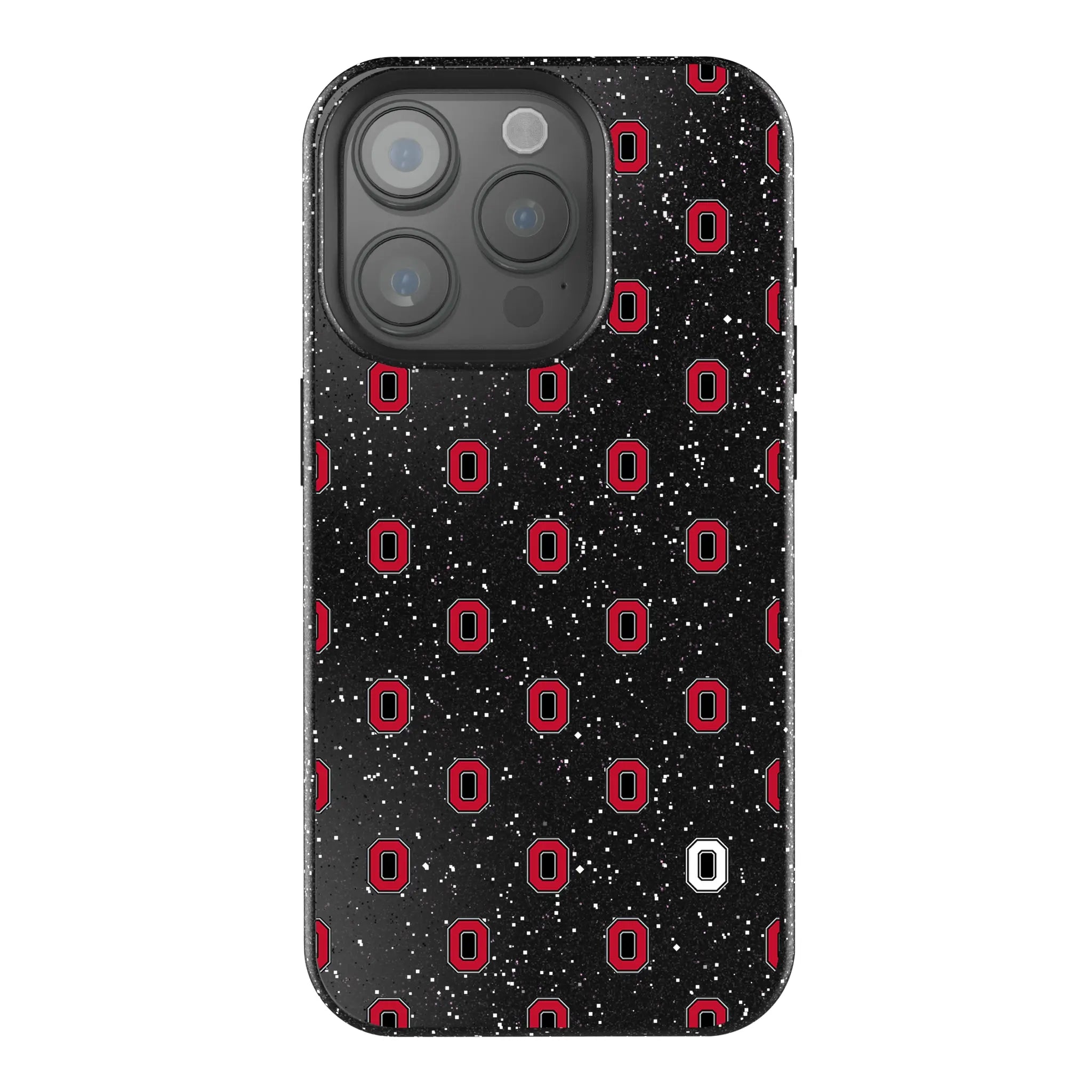 Ohio State University Buckeyes Fashion Pattern Bling Phone Case for Apple iPhone