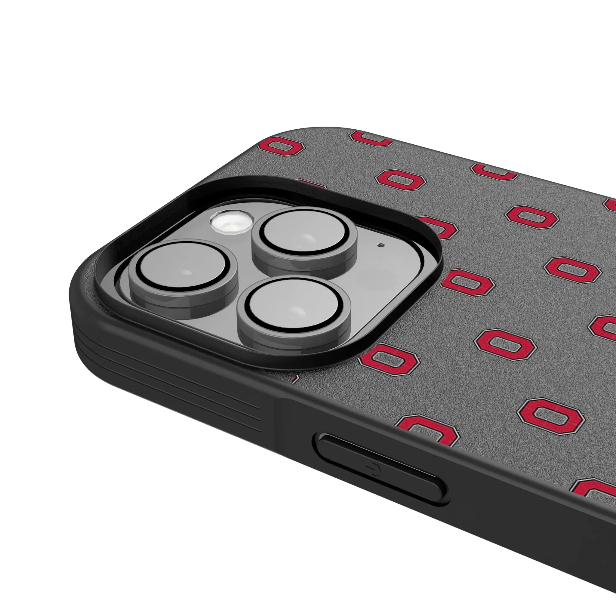 Ohio State University Buckeyes Fashion Pattern Bump Phone Case for Apple iPhone
