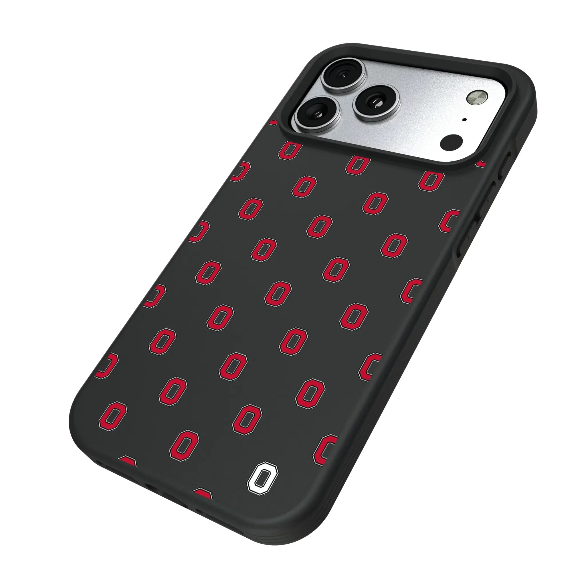 Ohio State University Buckeyes Fashion Pattern Bump Phone Case for Apple iPhone