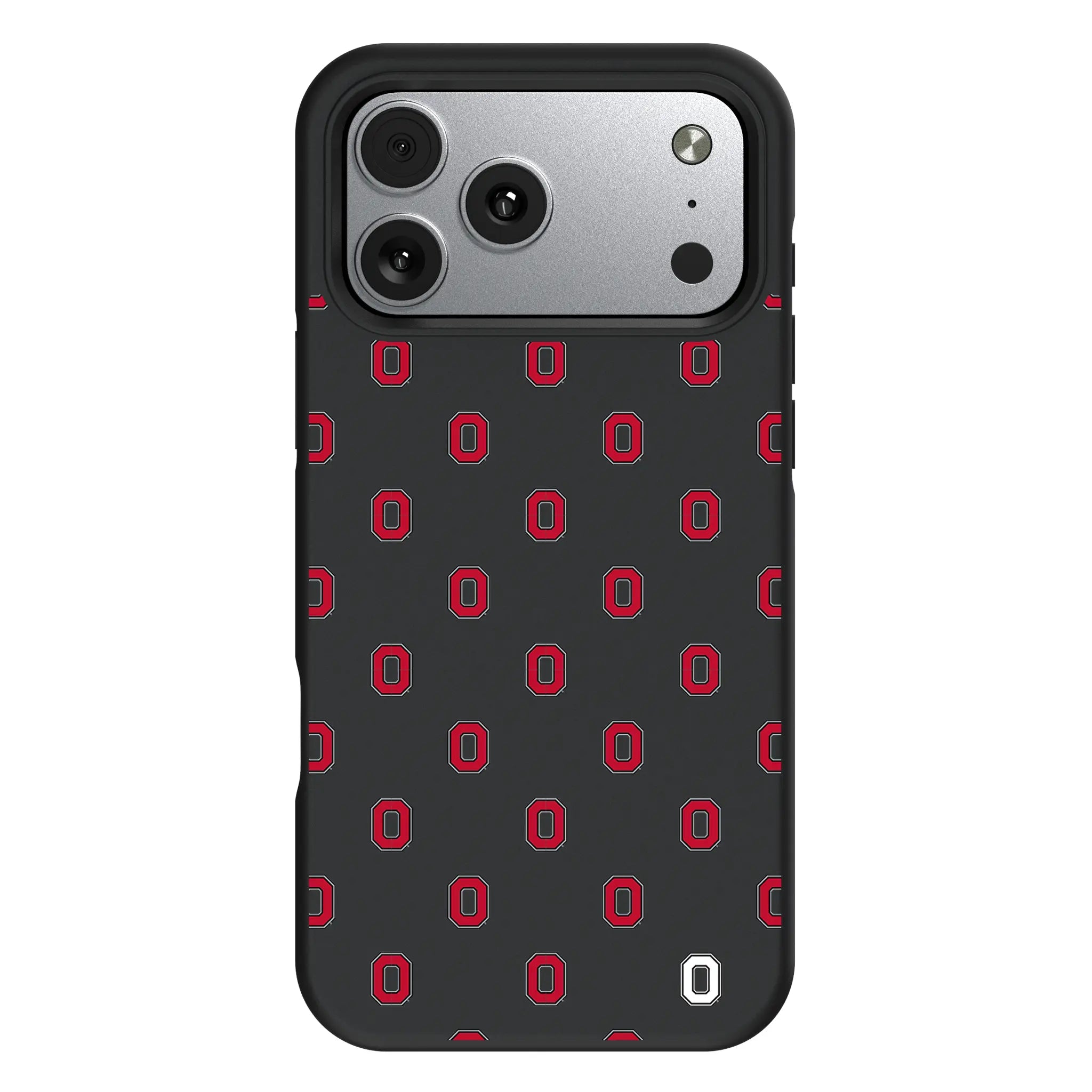 Ohio State University Buckeyes Fashion Pattern Bump Phone Case for Apple iPhone