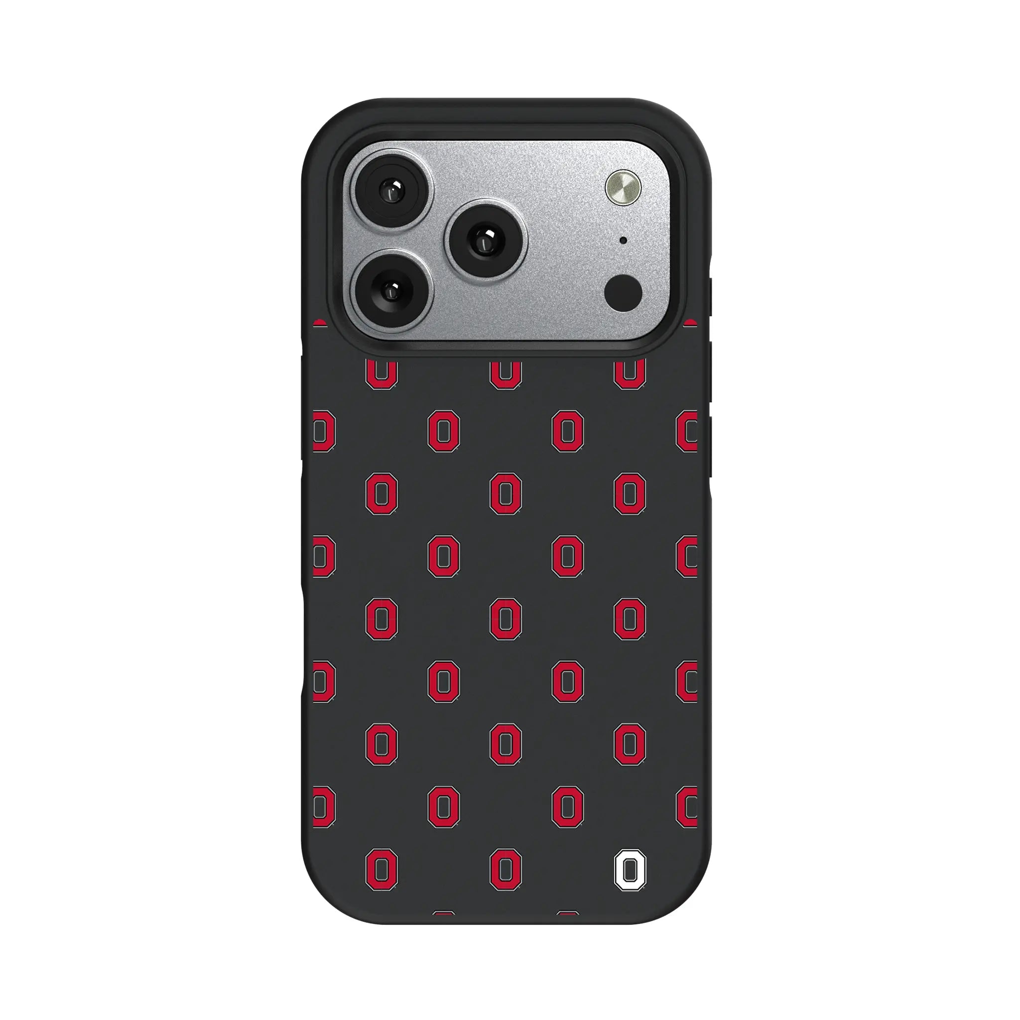 Ohio State University Buckeyes Fashion Pattern Bump Phone Case for Apple iPhone