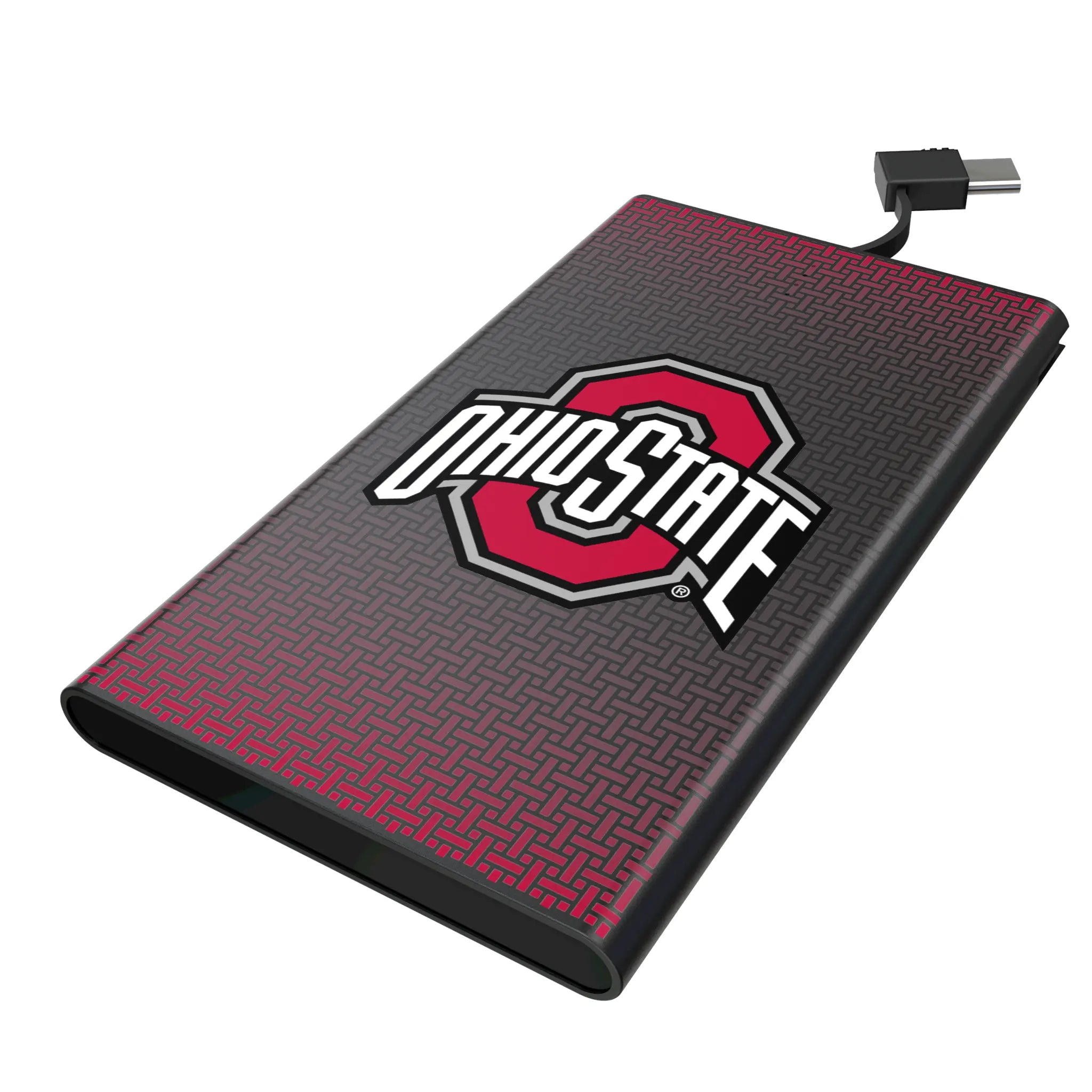 Ohio State University Buckeyes Linen 5000mAh Flat Powerbank