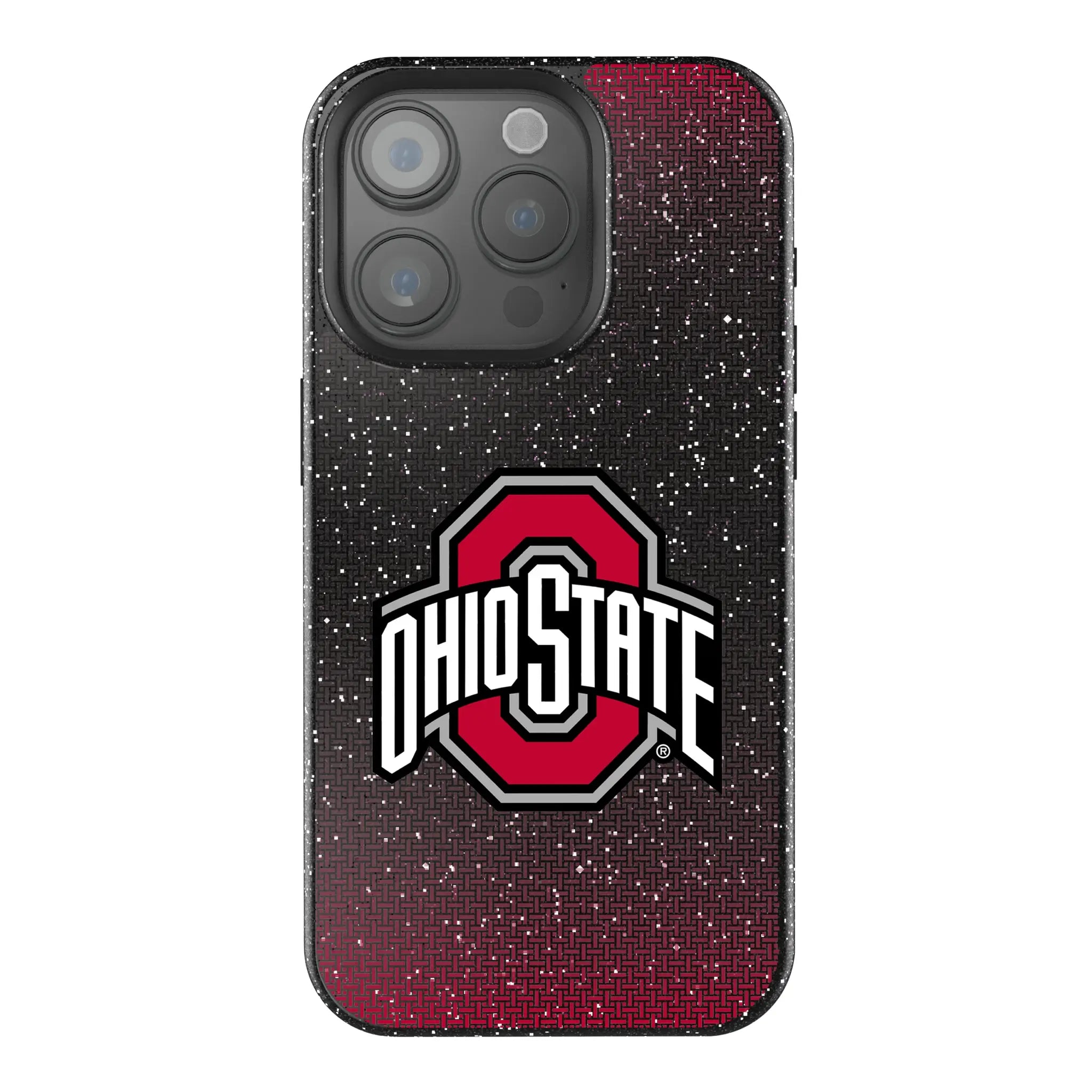 Ohio State University Buckeyes Linen Bling Phone Case for Apple iPhone