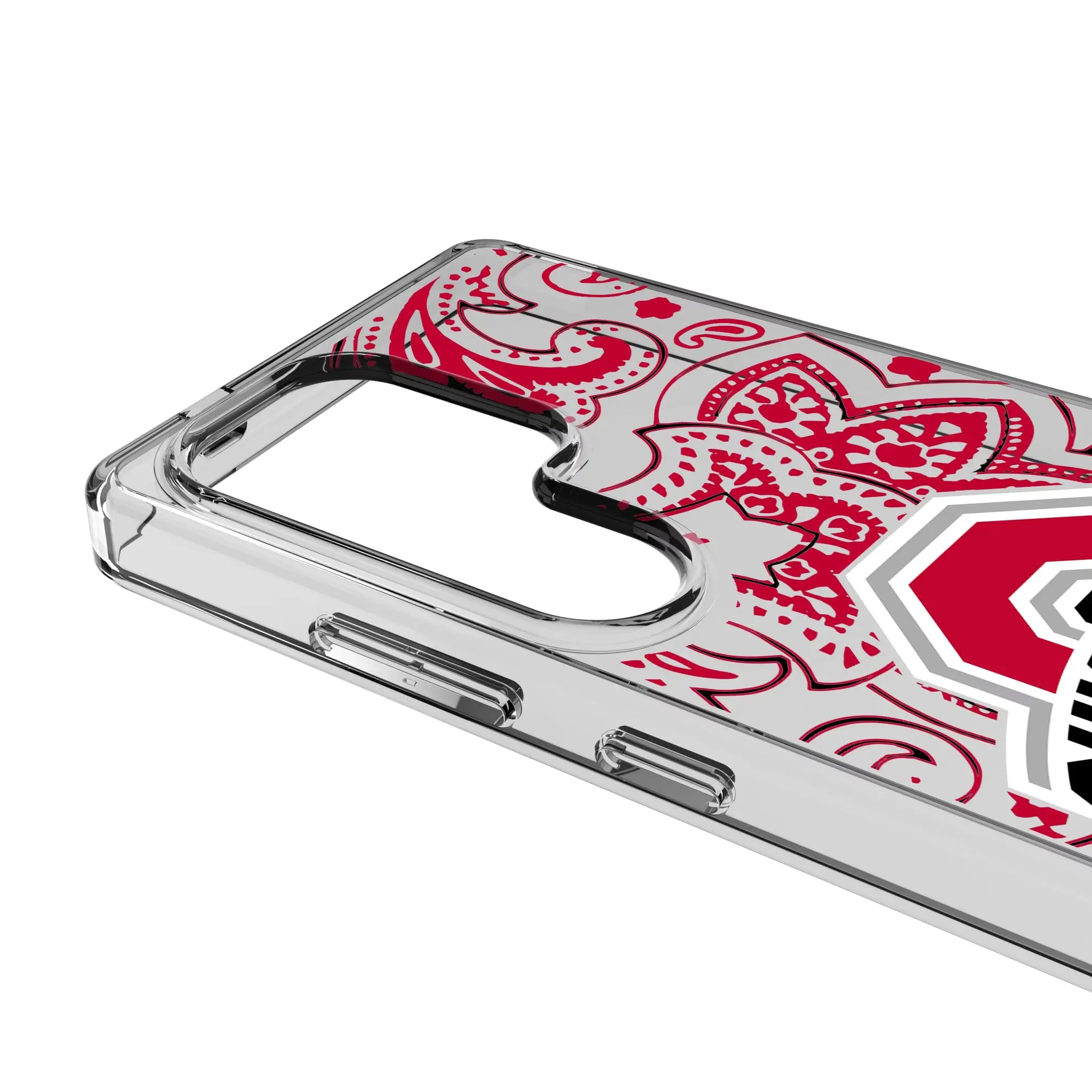 Ohio State University Buckeyes Paisley Clear Phone Case for Samsung Galaxy