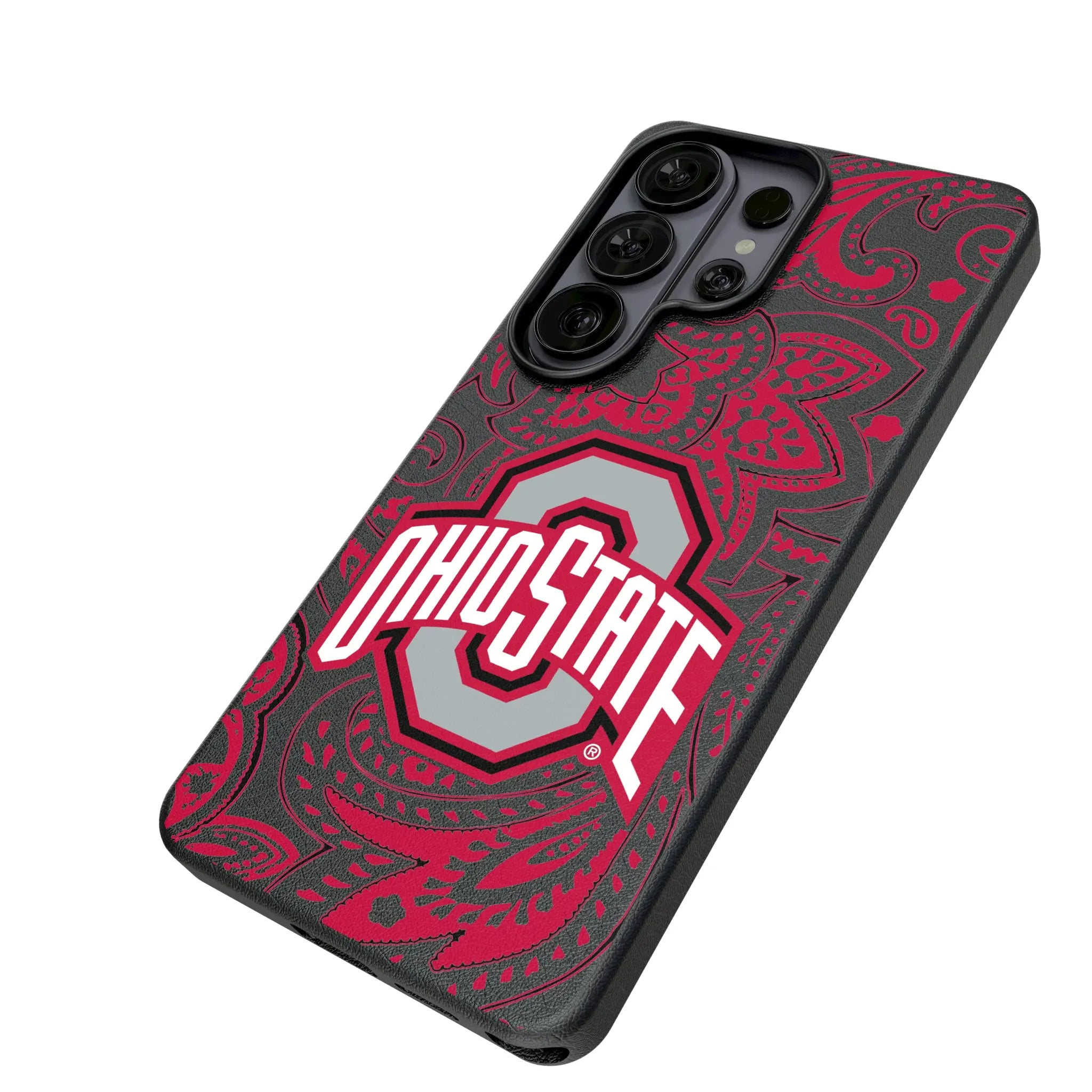 Ohio State University Buckeyes Paisley MagSafe Compatible Phone Case for Samsung Galaxy