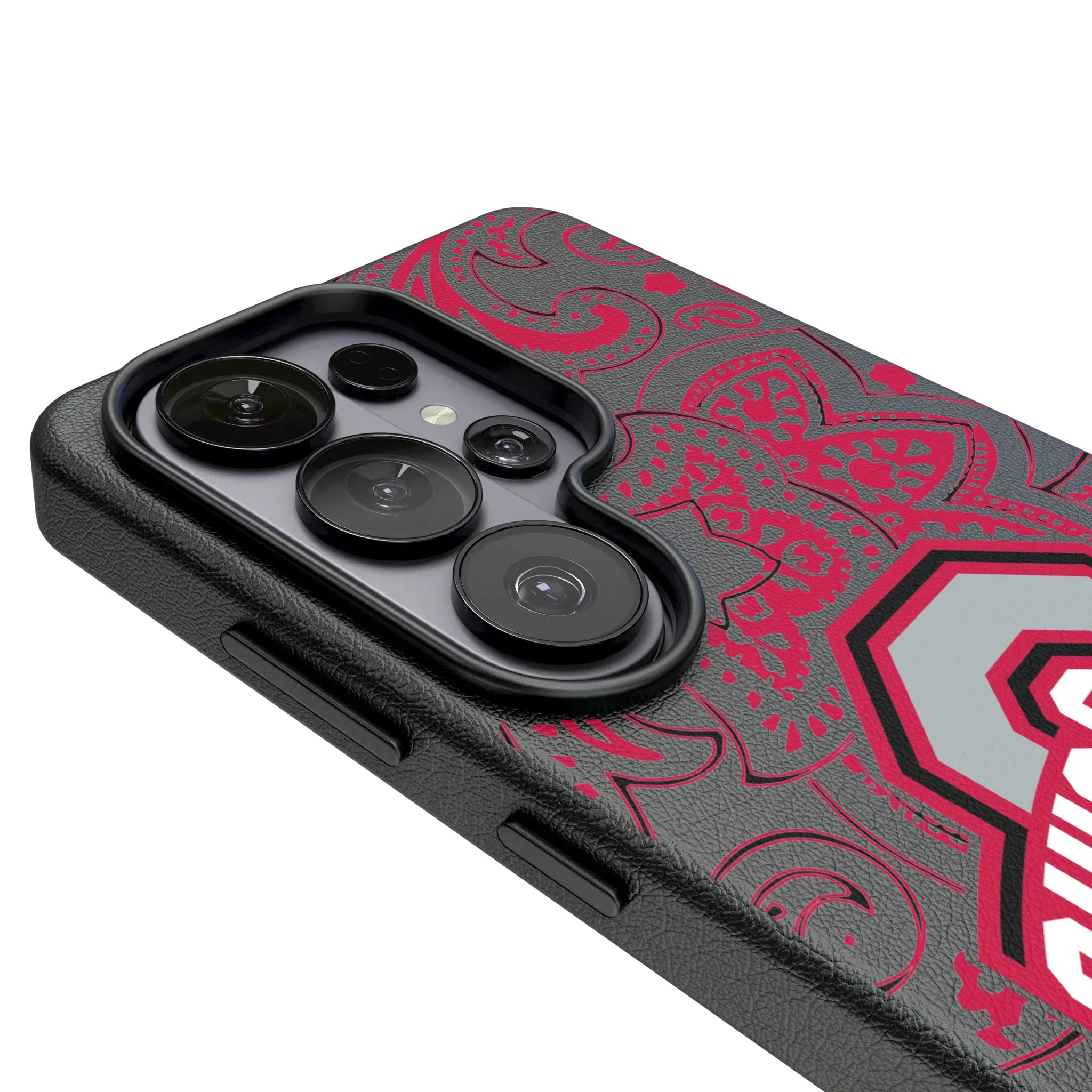 Ohio State University Buckeyes Paisley MagSafe Compatible Phone Case for Samsung Galaxy