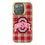 Ohio State University Buckeyes Plaid Bling Phone Case