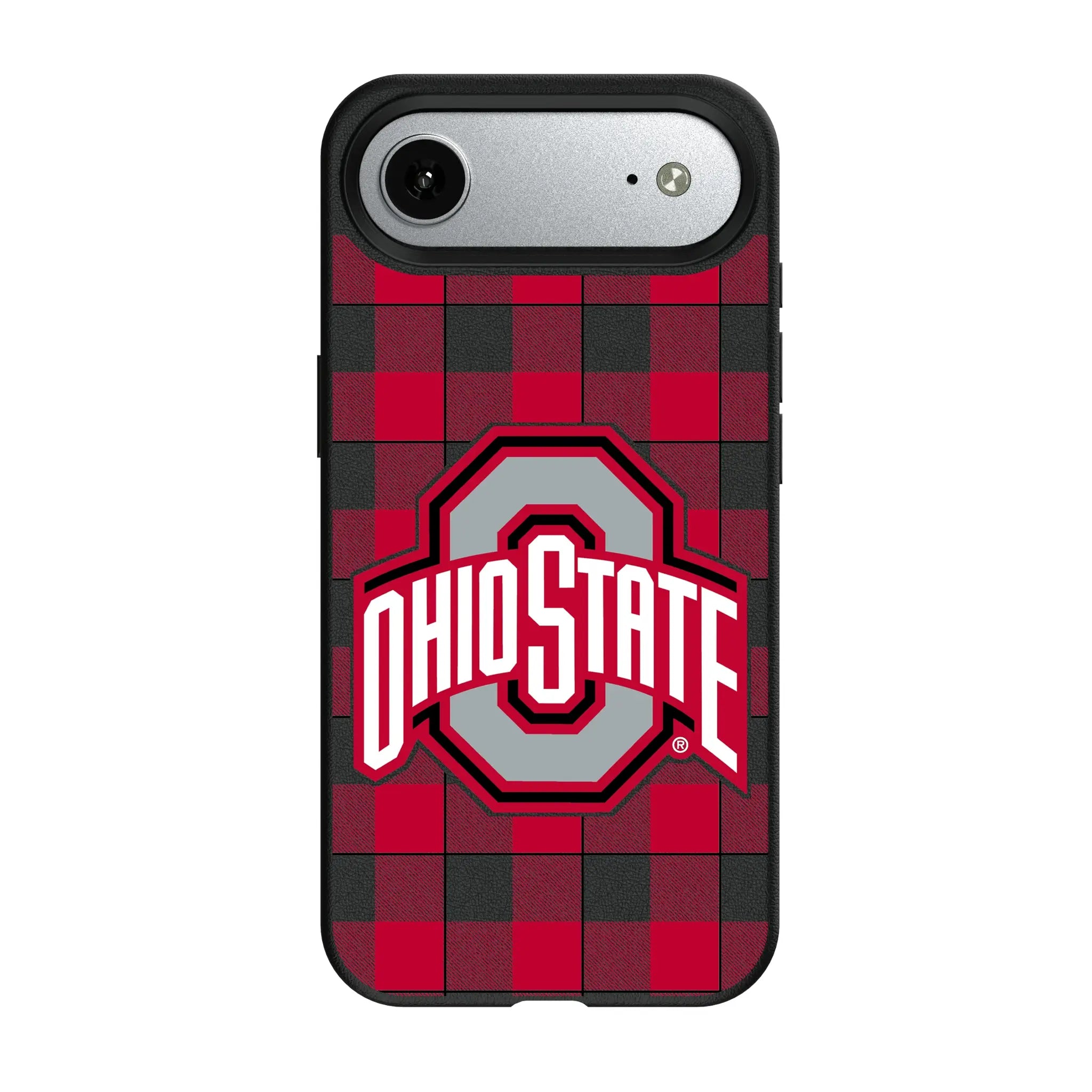 Ohio State University Buckeyes Plaid MagSafe Compatible Phone Case for Apple iPhone