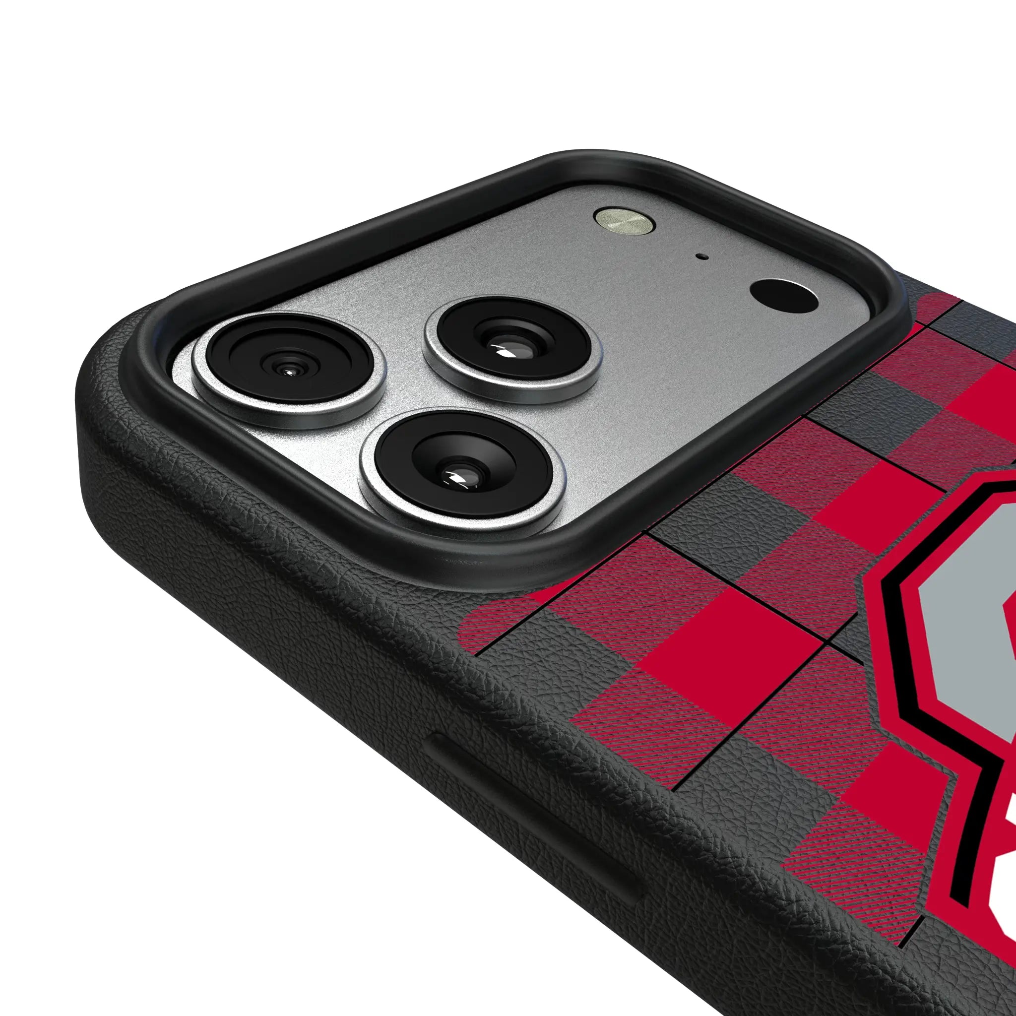 Ohio State University Buckeyes Plaid MagSafe Compatible Phone Case for Apple iPhone