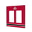 Ohio State University Buckeyes Stripe Hidden-Screw Light Switch Plate
