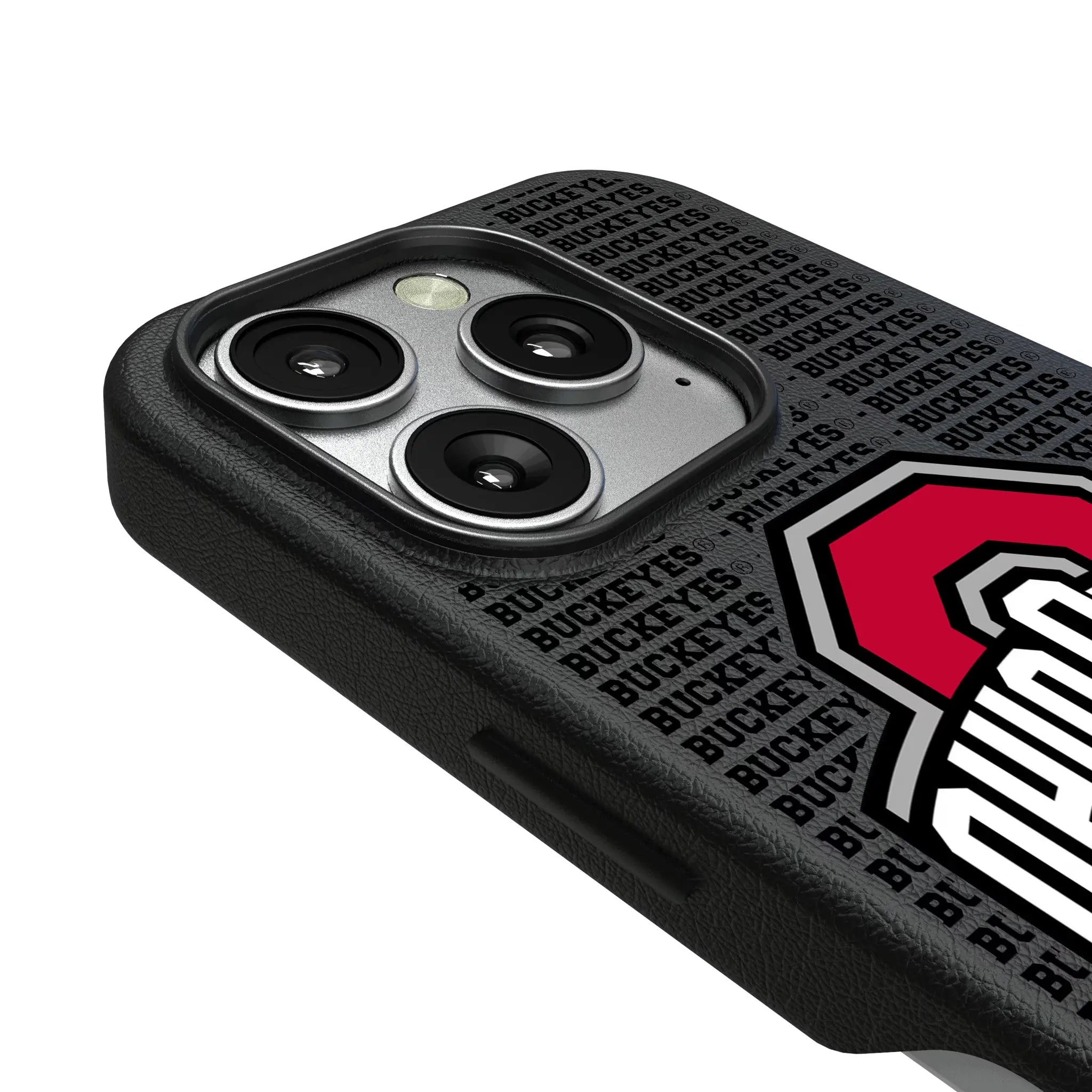 Ohio State University Buckeyes Text Backdrop MagSafe Compatible Phone Case for Apple iPhone