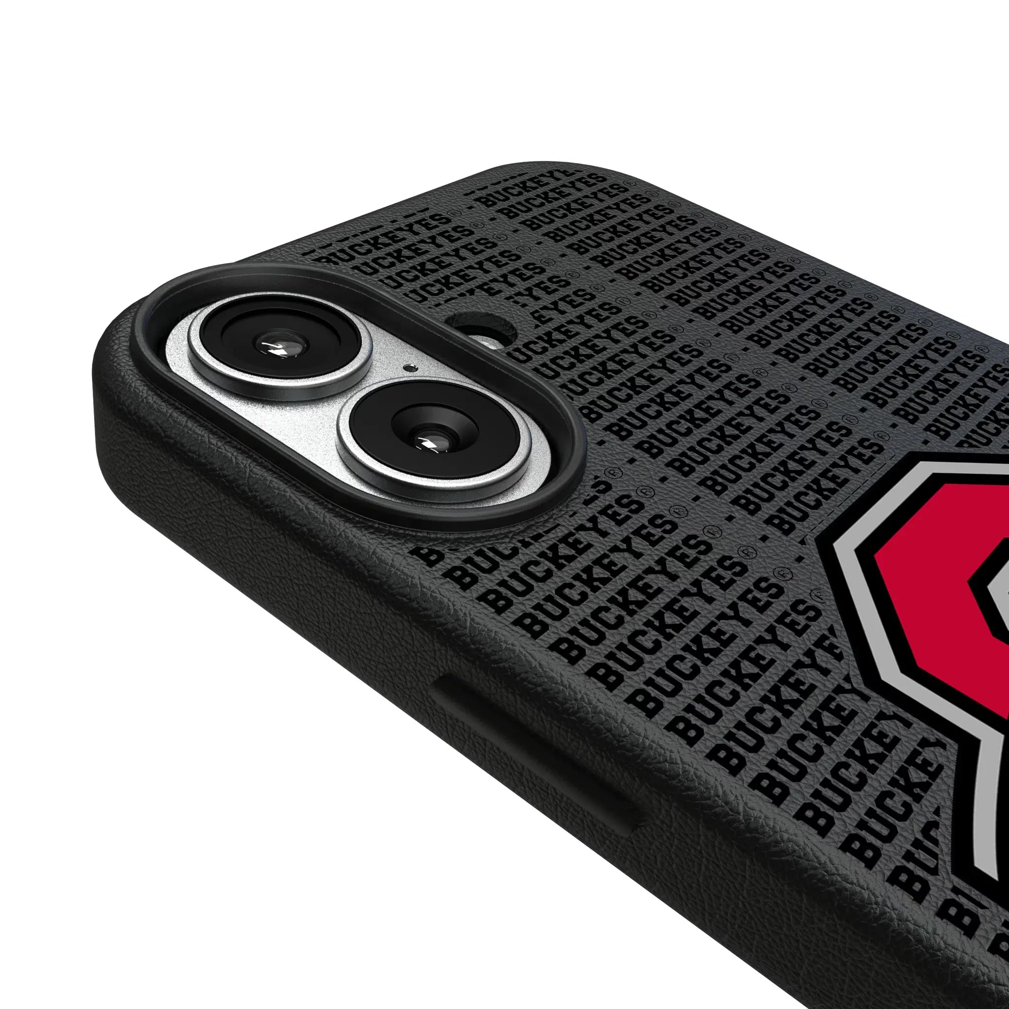 Ohio State University Buckeyes Text Backdrop MagSafe Compatible Phone Case for Apple iPhone