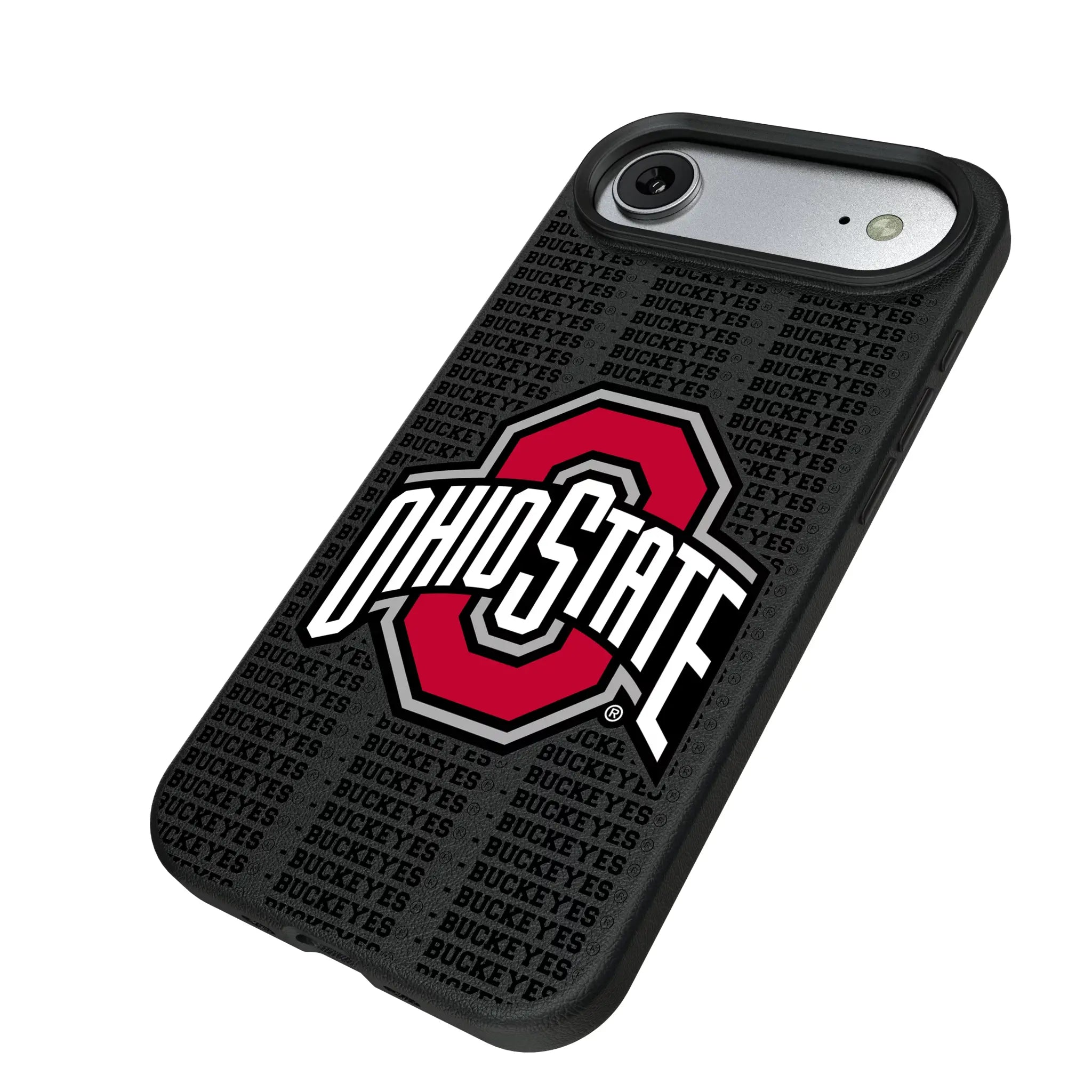 Ohio State University Buckeyes Text Backdrop MagSafe Compatible Phone Case for Apple iPhone