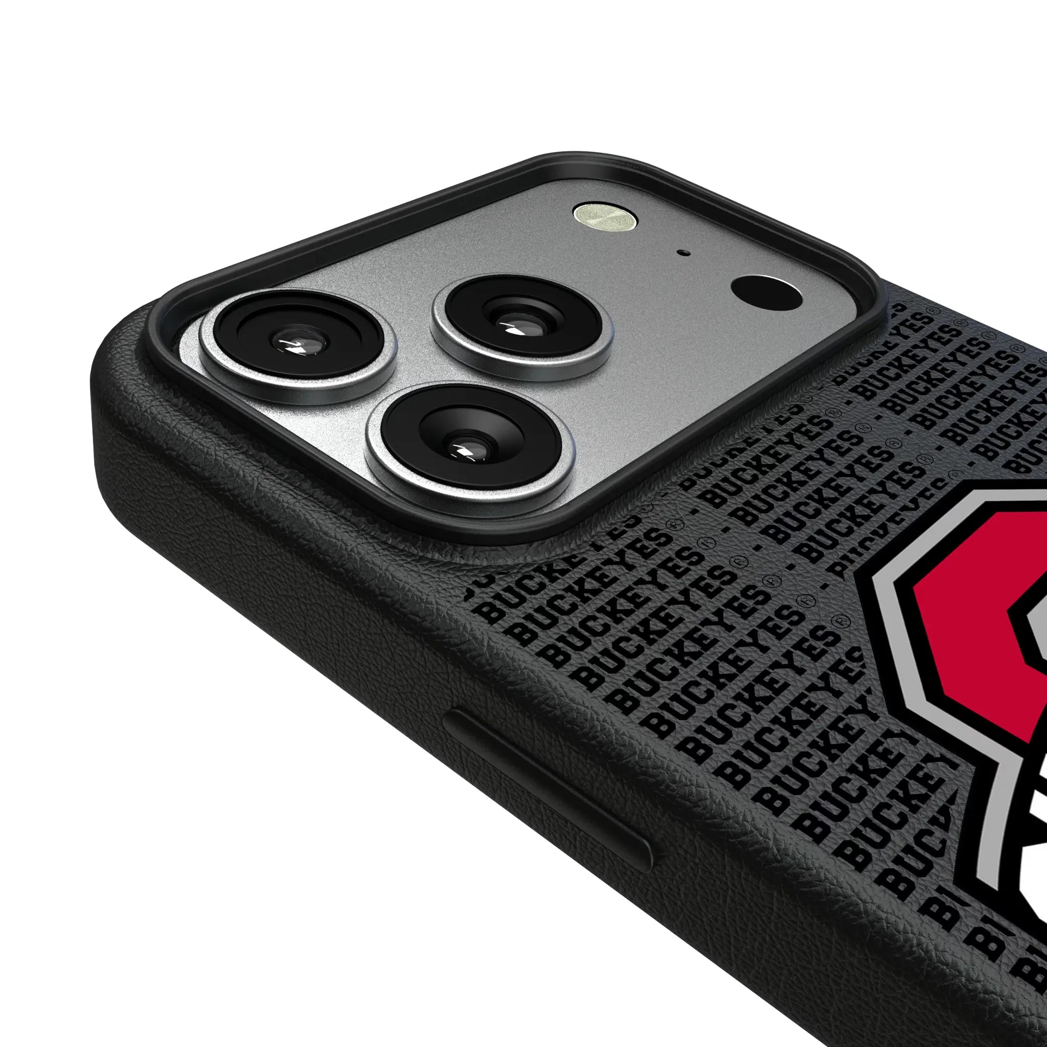 Ohio State University Buckeyes Text Backdrop MagSafe Compatible Phone Case for Apple iPhone