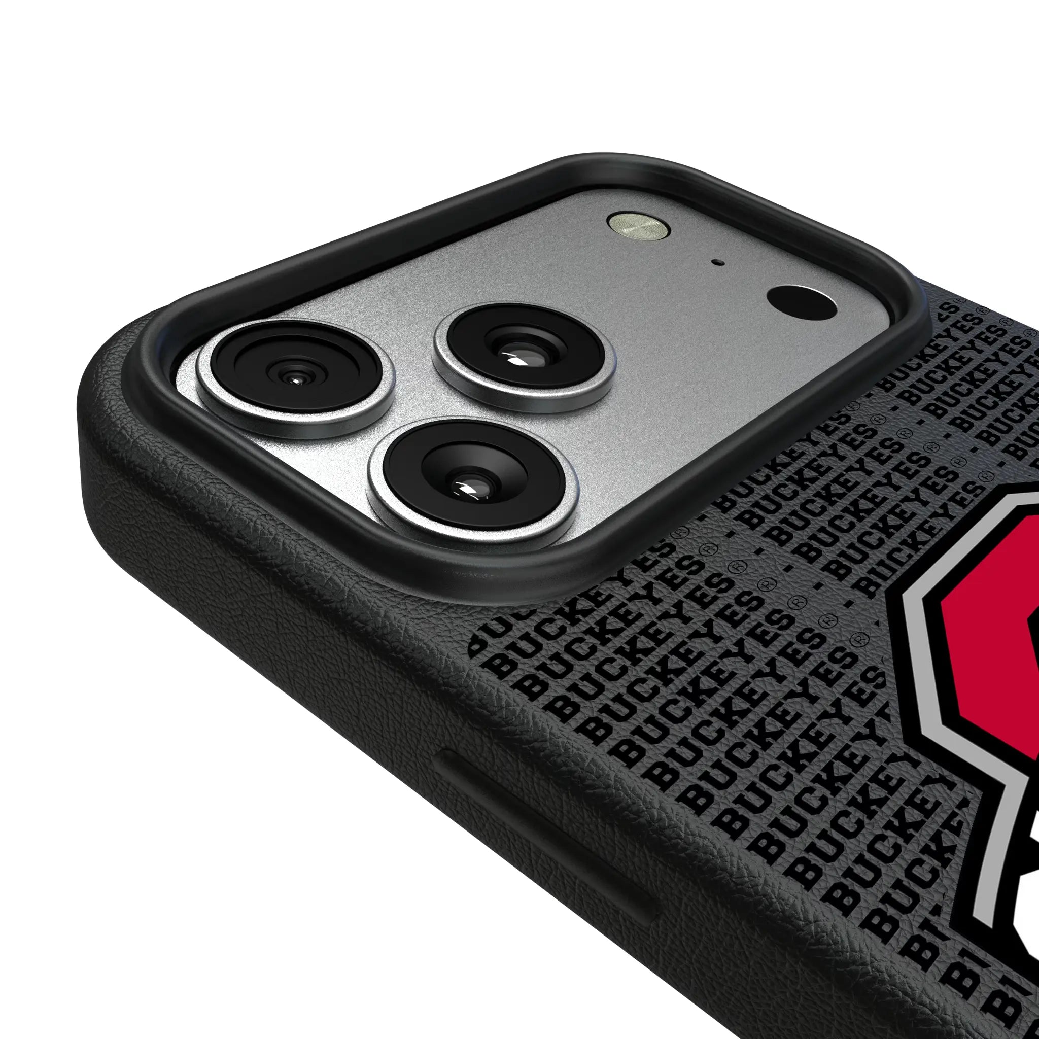 Ohio State University Buckeyes Text Backdrop MagSafe Compatible Phone Case for Apple iPhone