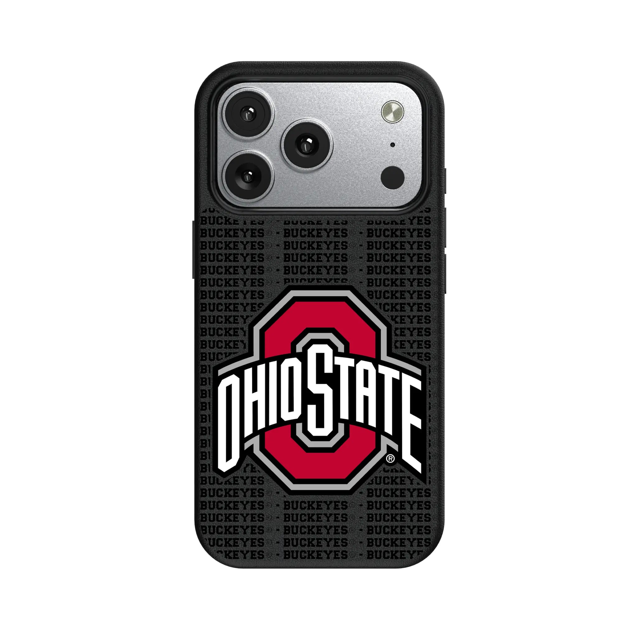 Ohio State University Buckeyes Text Backdrop MagSafe Compatible Phone Case for Apple iPhone