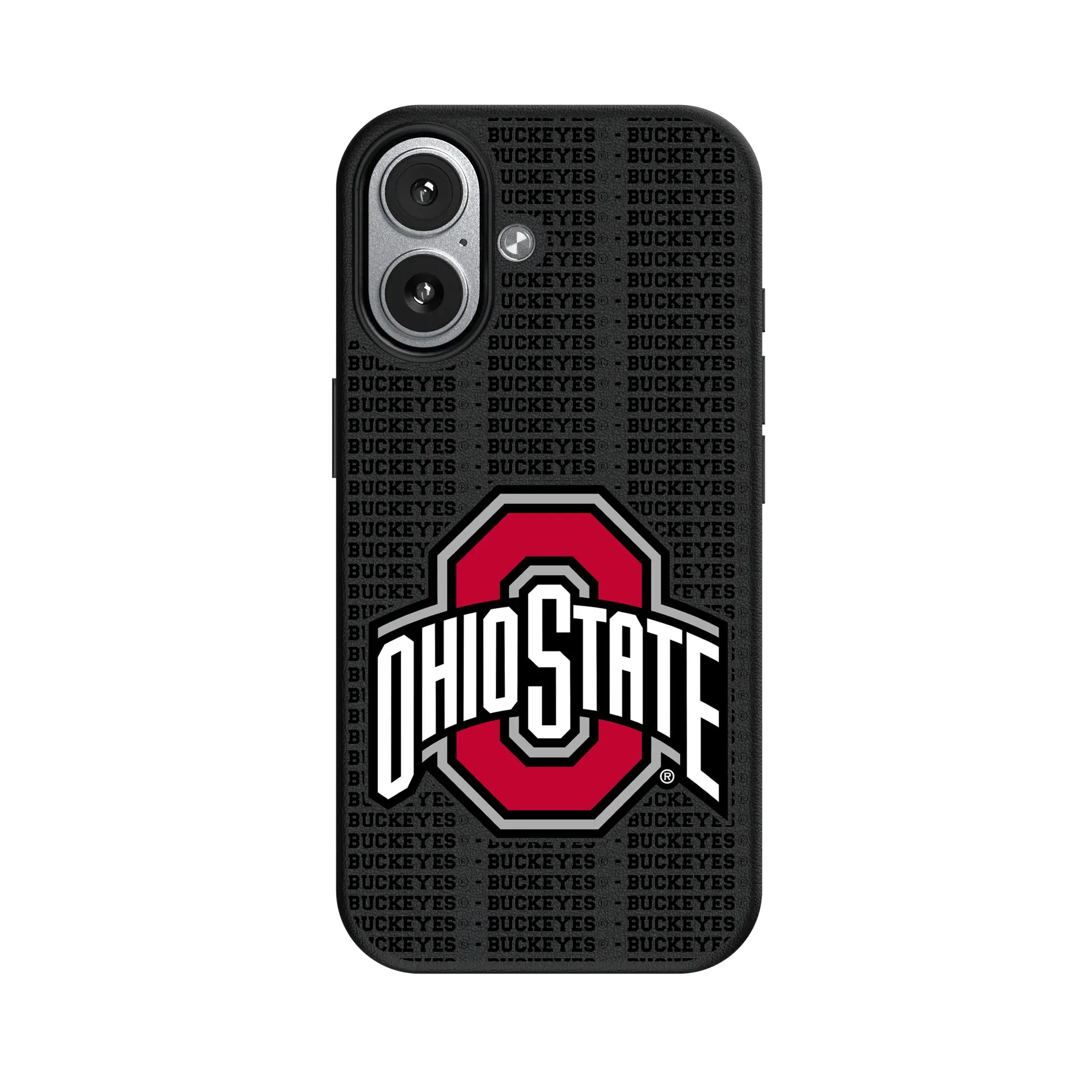 Ohio State University Buckeyes Text Backdrop MagSafe Compatible Phone Case for Apple iPhone
