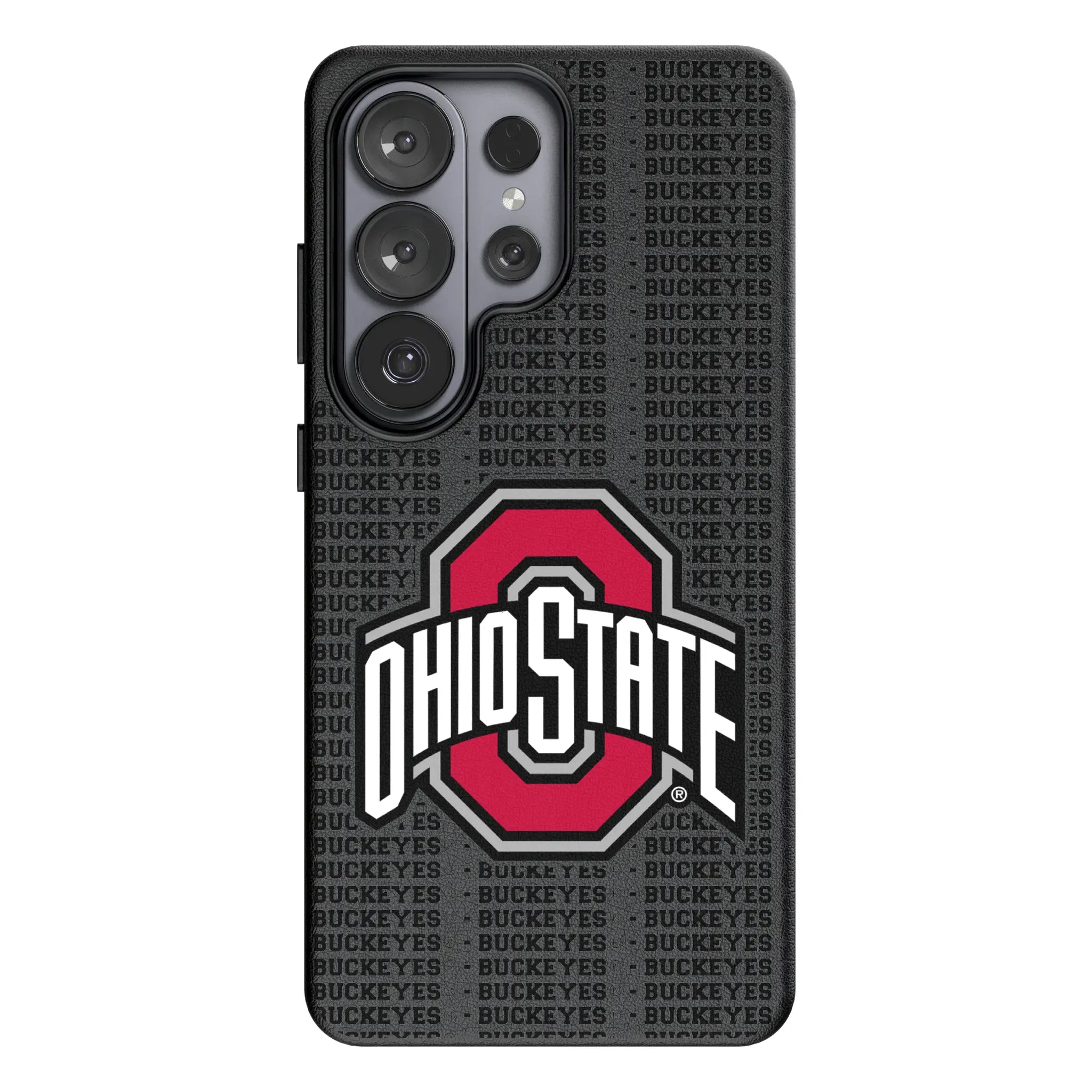 Ohio State University Buckeyes Text Backdrop MagSafe Compatible Phone Case for Samsung Galaxy