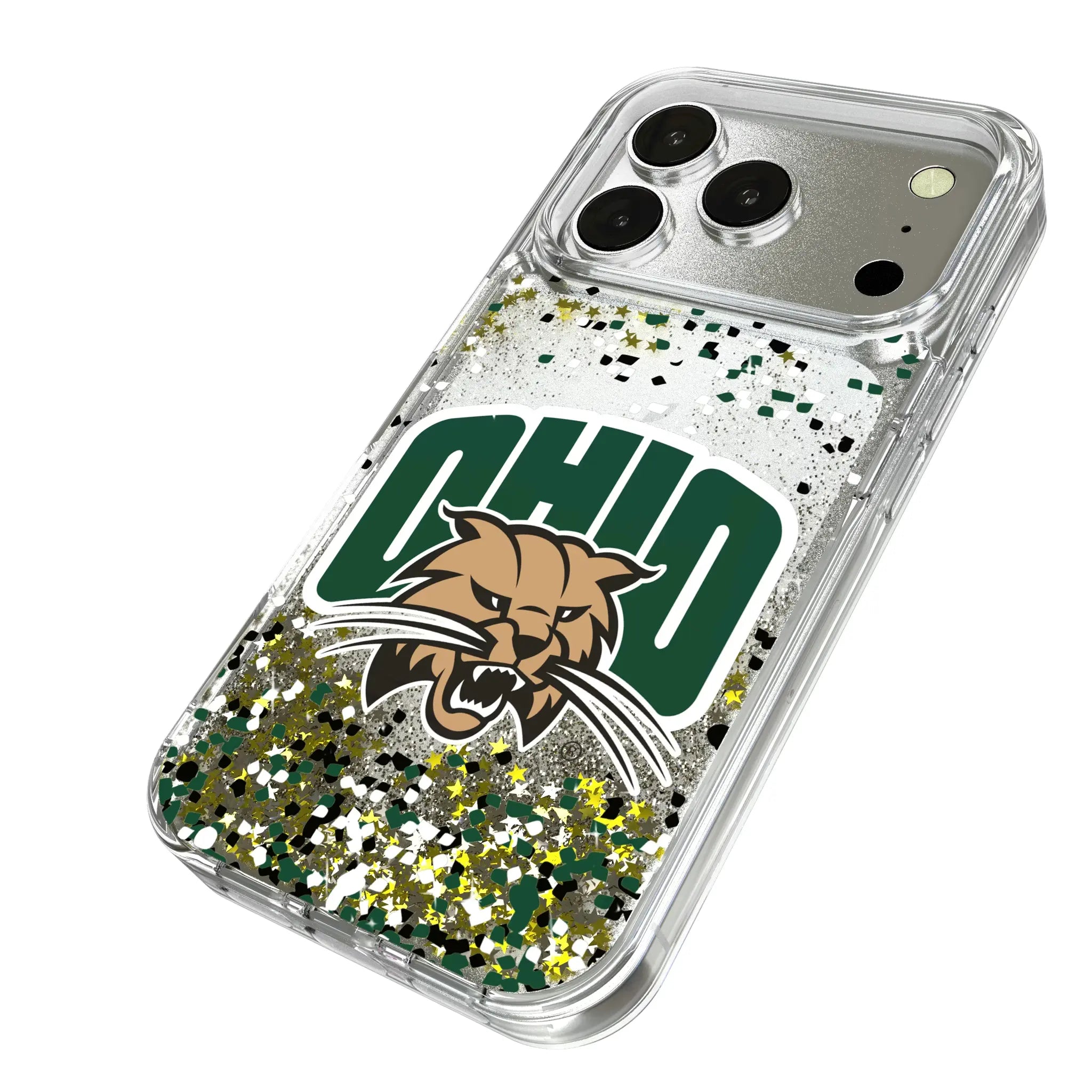 Ohio University Bobcats Confetti Glitter Phone Case