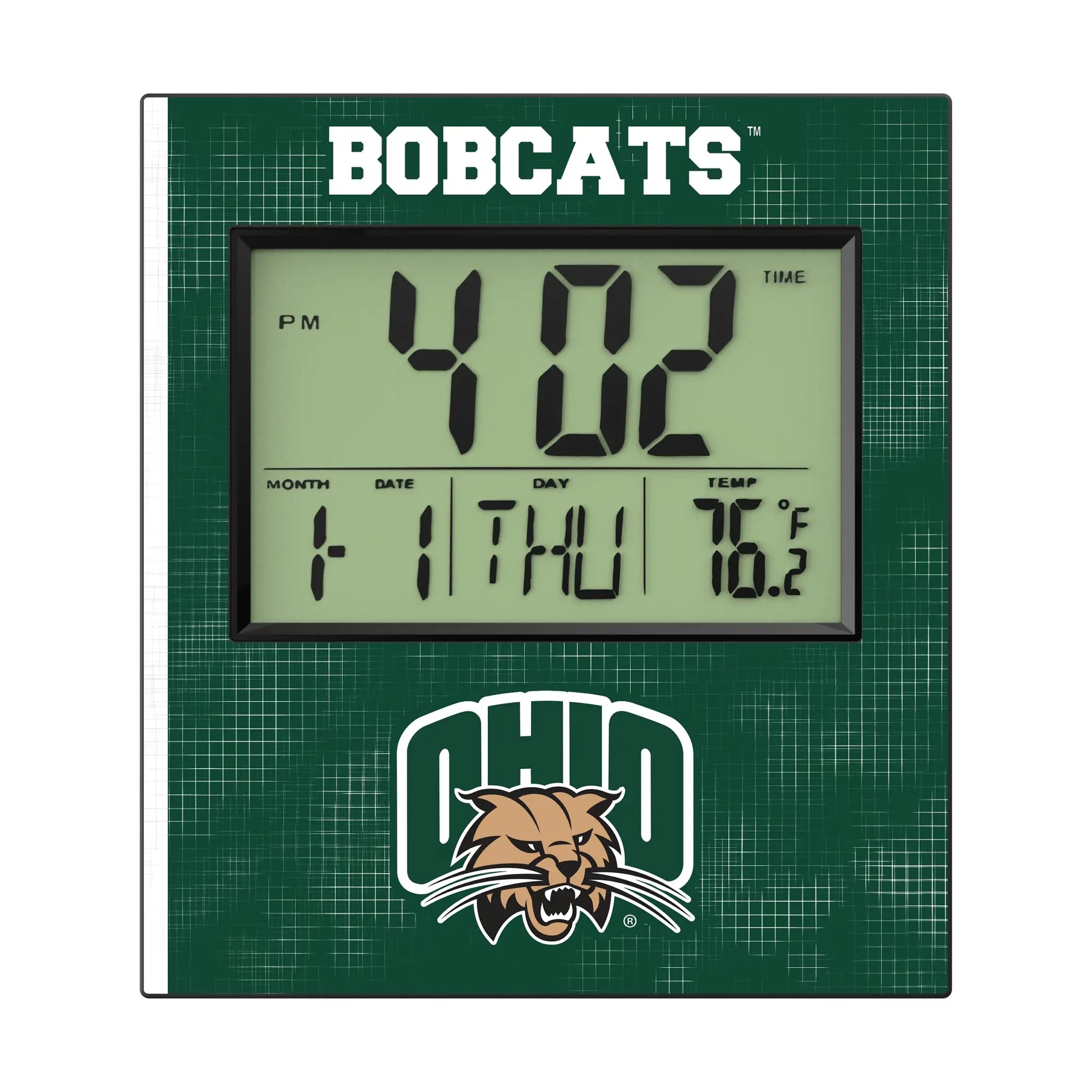 Ohio University Bobcats Hatch Wall Clock