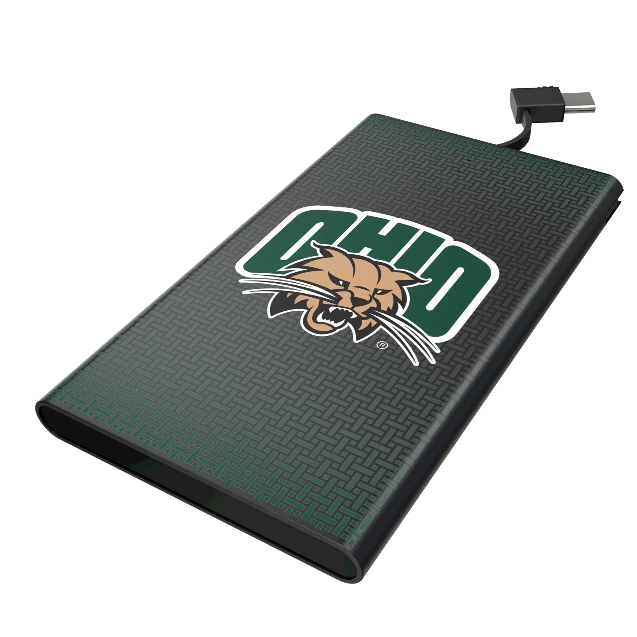 Ohio University Bobcats Linen 5000mAh Flat Powerbank
