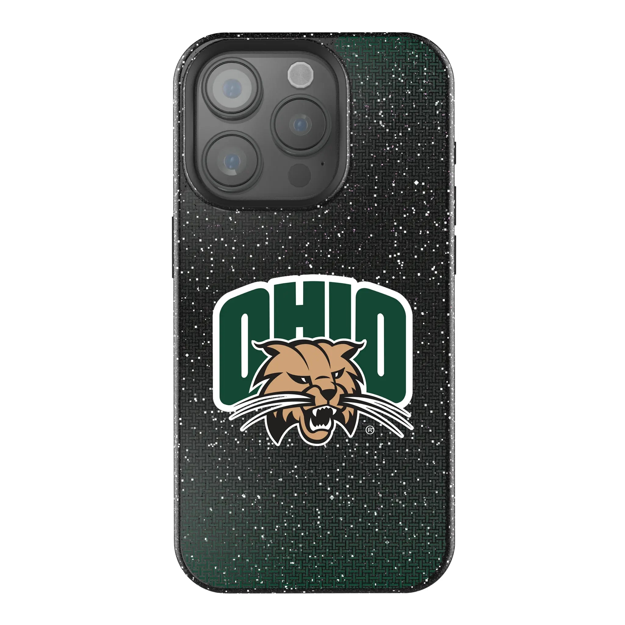 Ohio University Bobcats Linen Bling Phone Case for Apple iPhone
