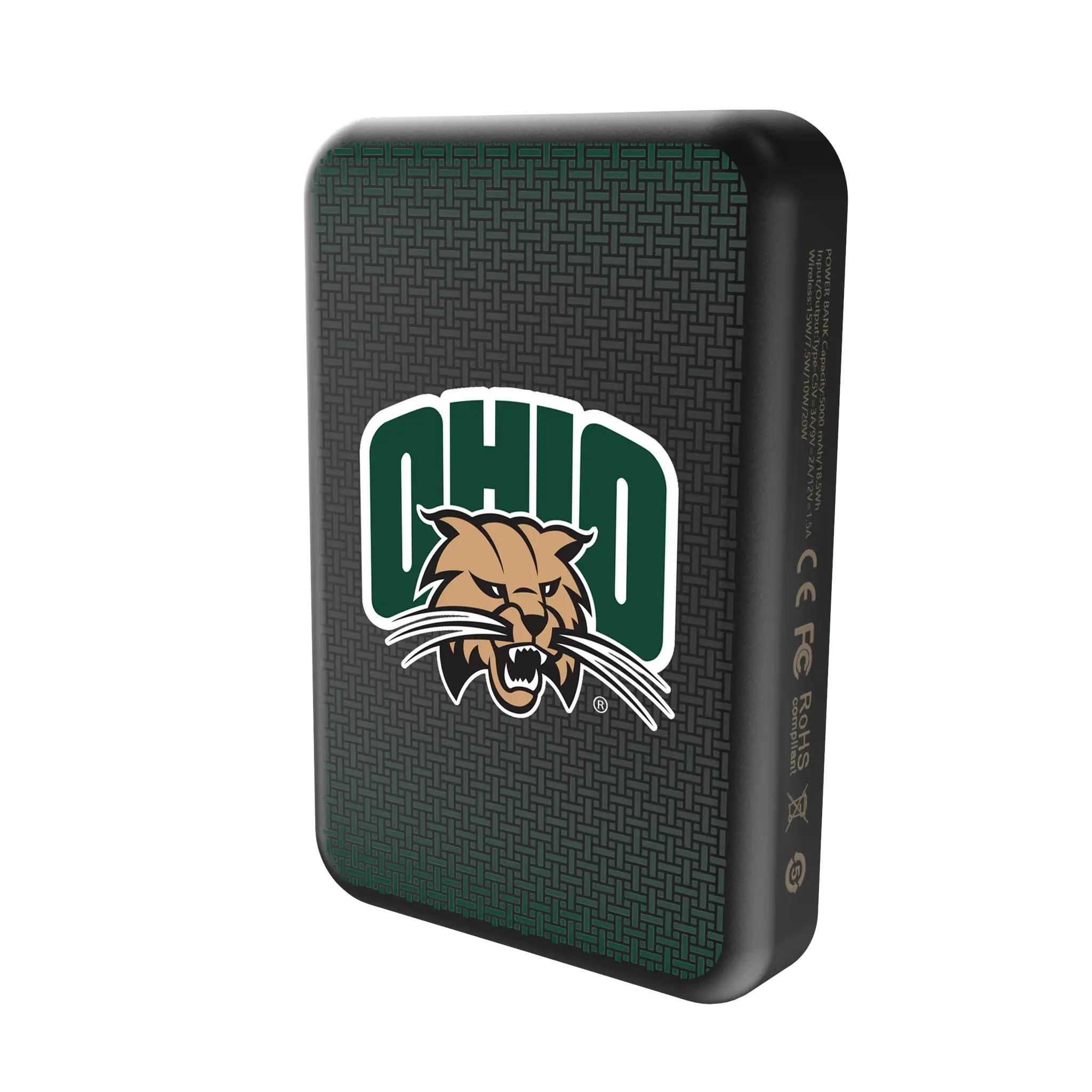 Ohio University Bobcats Linen Wireless Mag Power Bank