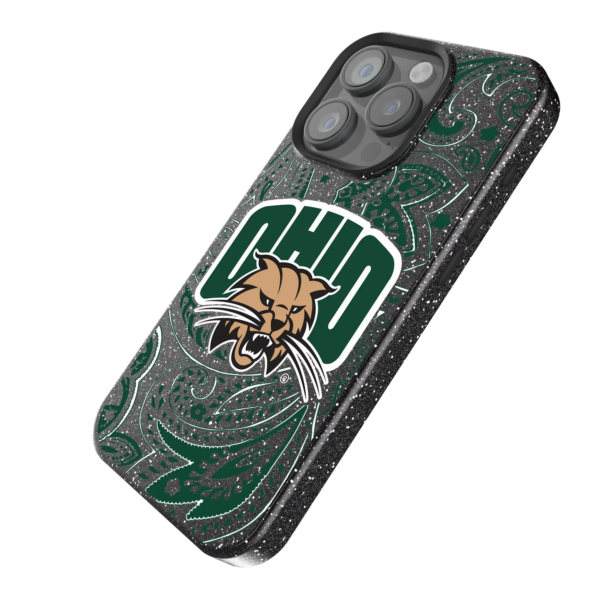 Ohio University Bobcats Paisley Bling Phone Case