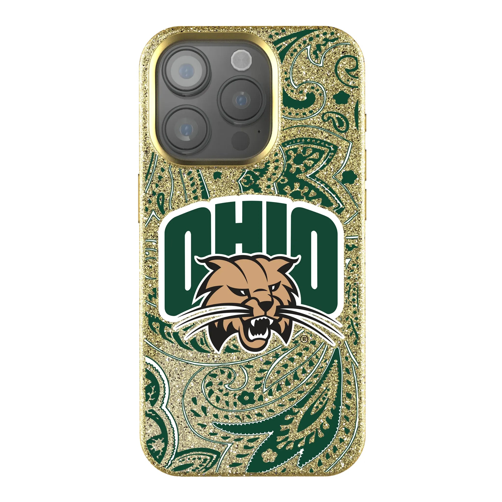 Ohio University Bobcats Paisley Bling Phone Case