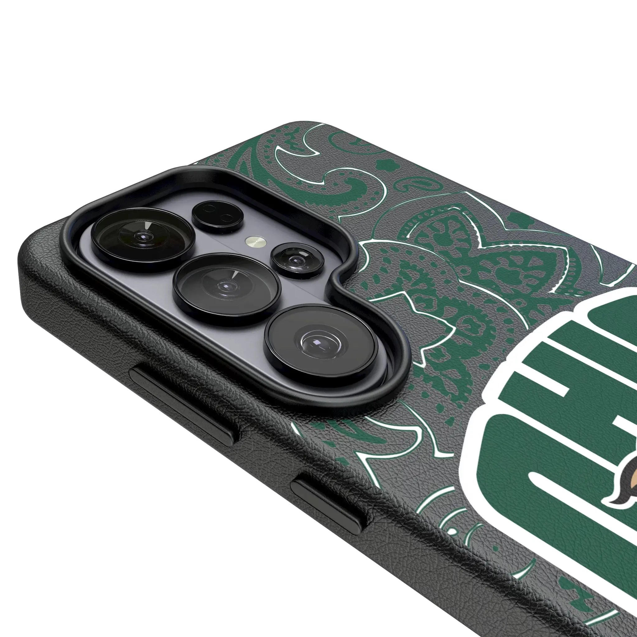 Ohio University Bobcats Paisley MagSafe Compatible Phone Case for Samsung Galaxy