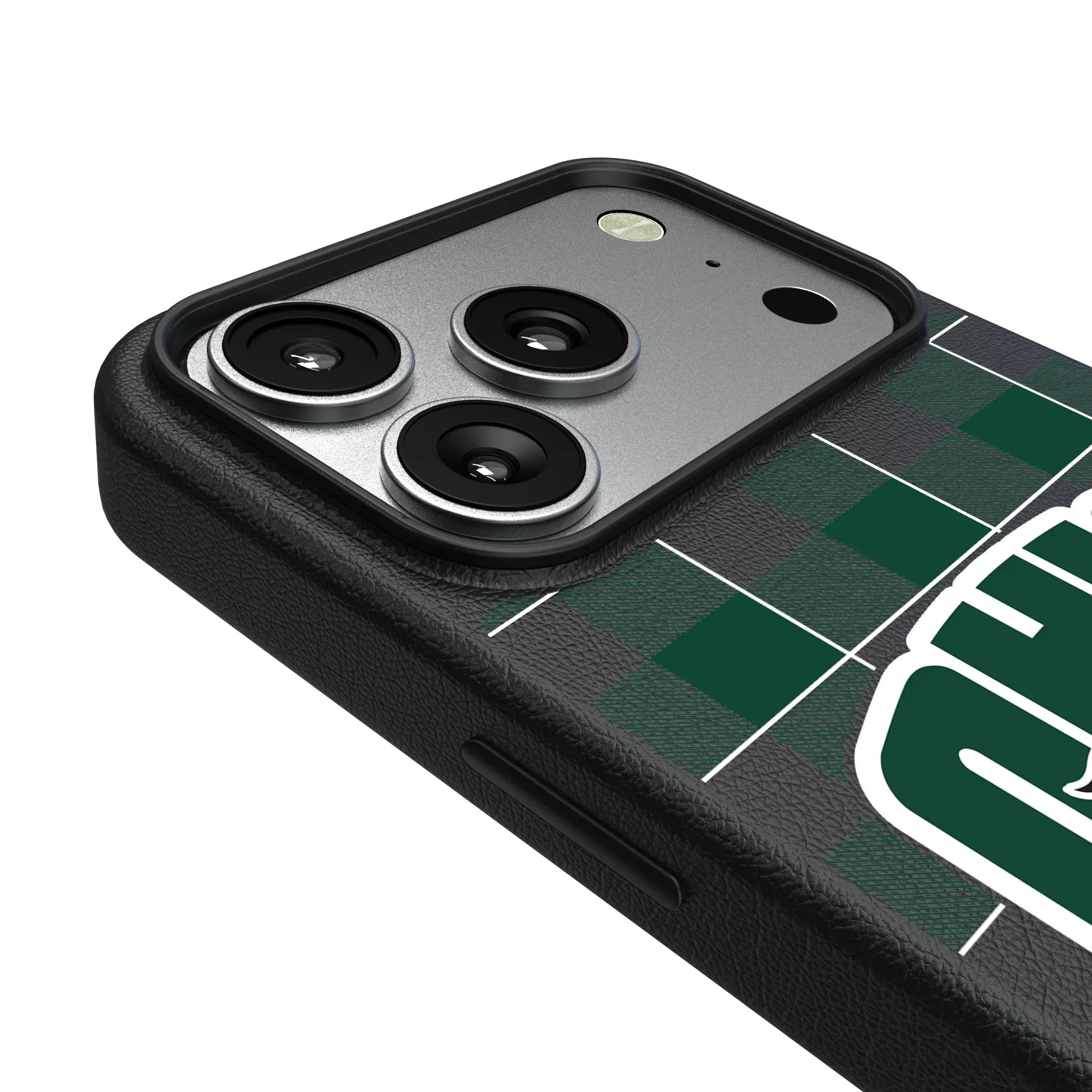 Ohio University Bobcats Plaid MagSafe Compatible Phone Case for Apple iPhone