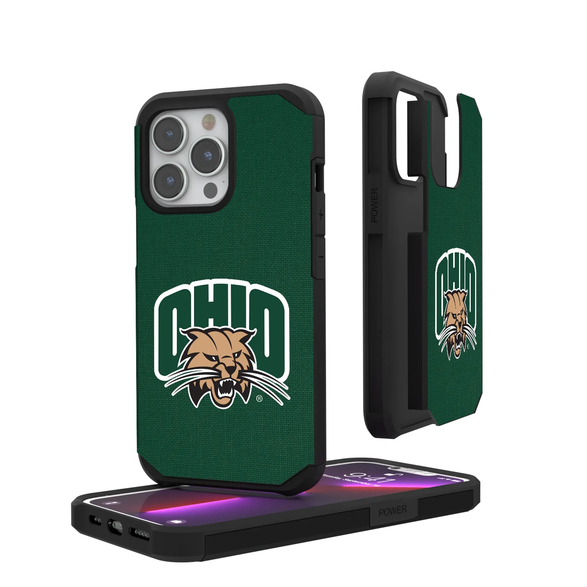 Ohio University Bobcats Solid Rugged Phone Case