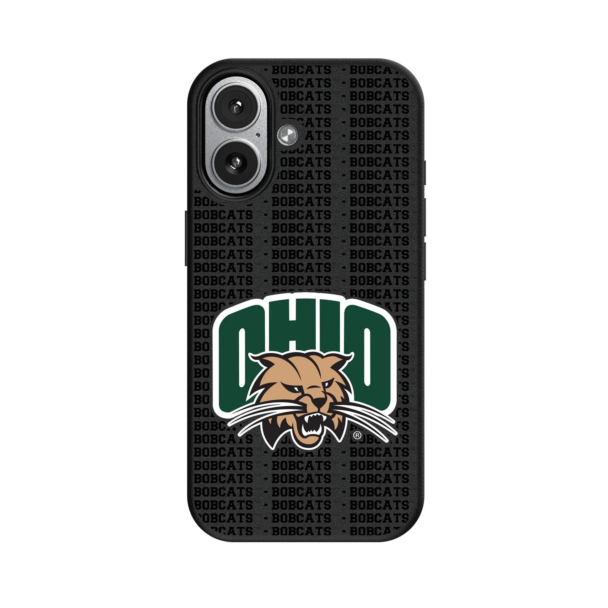 Ohio University Bobcats Text Backdrop MagSafe Compatible Phone Case for Apple iPhone
