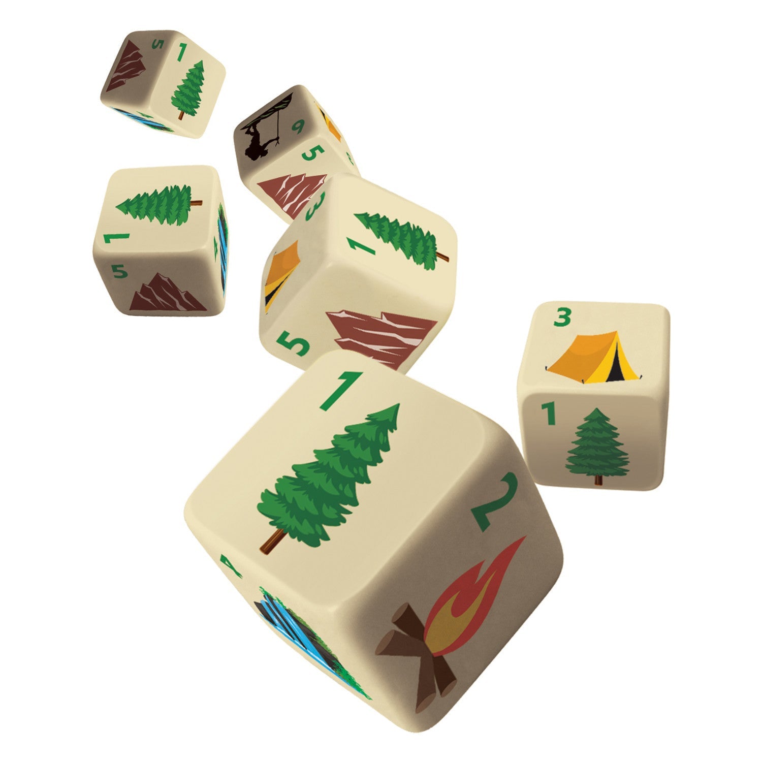 Jr. Ranger 6 Piece D6 Gaming Dice Set - 757 Sports Collectibles