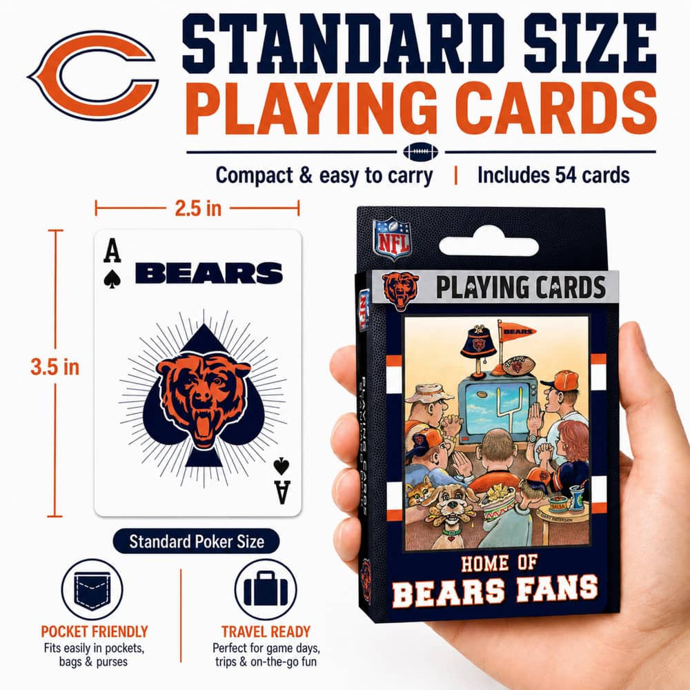Chicago Bears Fan Deck Playing Cards - 54 Card Collector's Deck