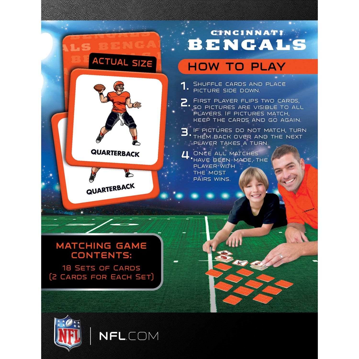 Cincinnati Bengals Memory Match Game