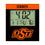Oklahoma State University Cowboys Color Block Wall Clock