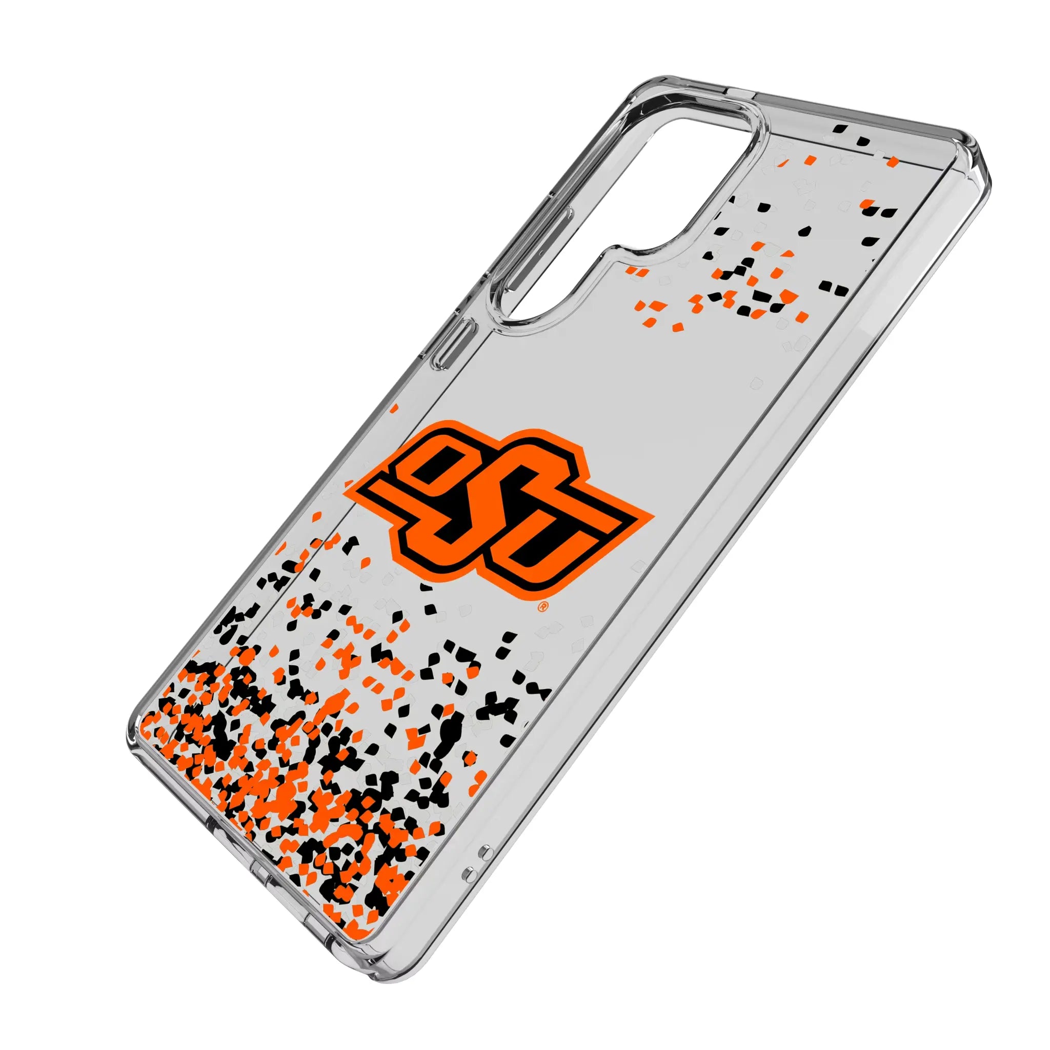 Oklahoma State University Cowboys Confetti Clear Phone Case for Samsung Galaxy