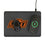 Oklahoma State University Cowboys Linen 15-Watt Wireless Charger and Mouse Pad