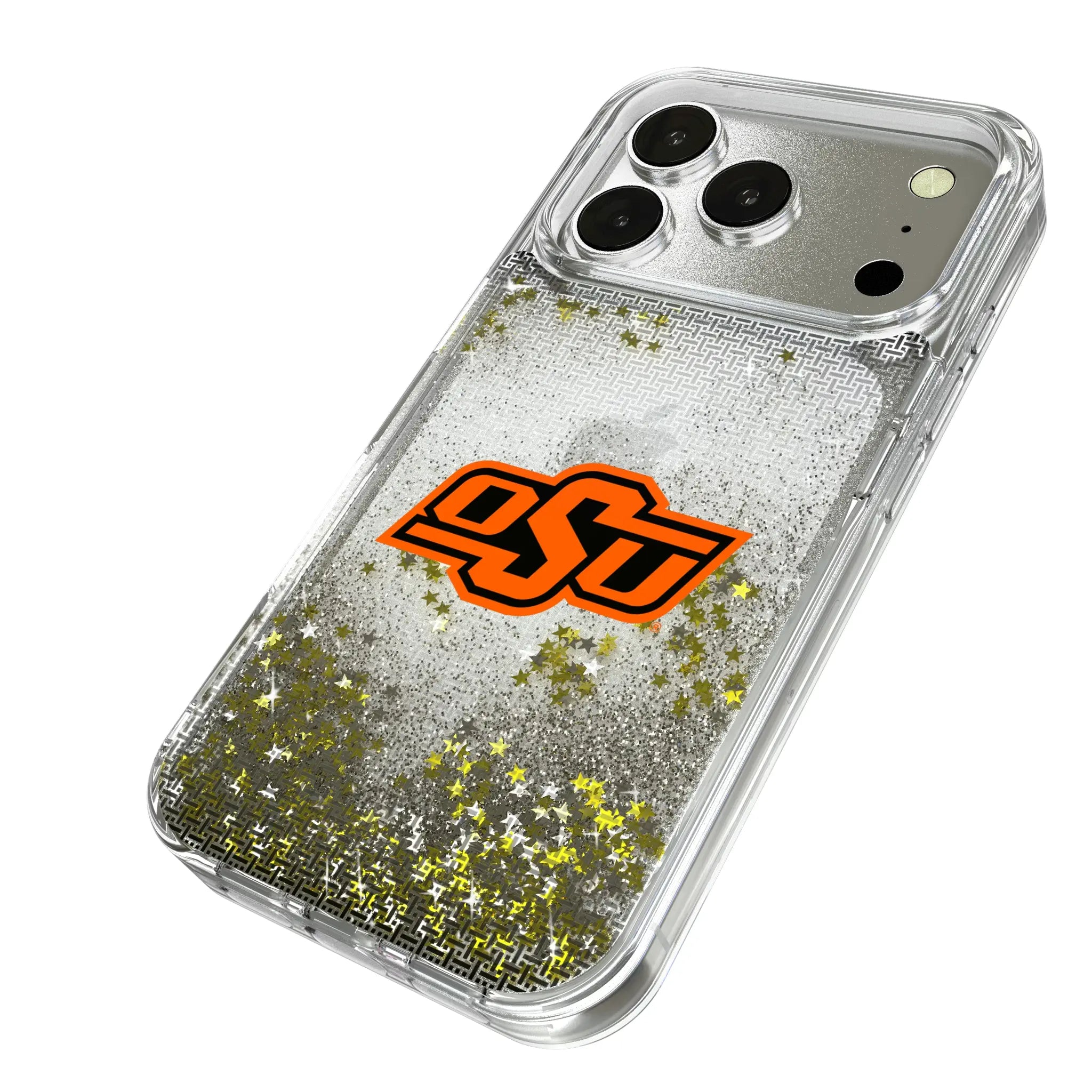 Oklahoma State University Cowboys Linen Glitter Phone Case