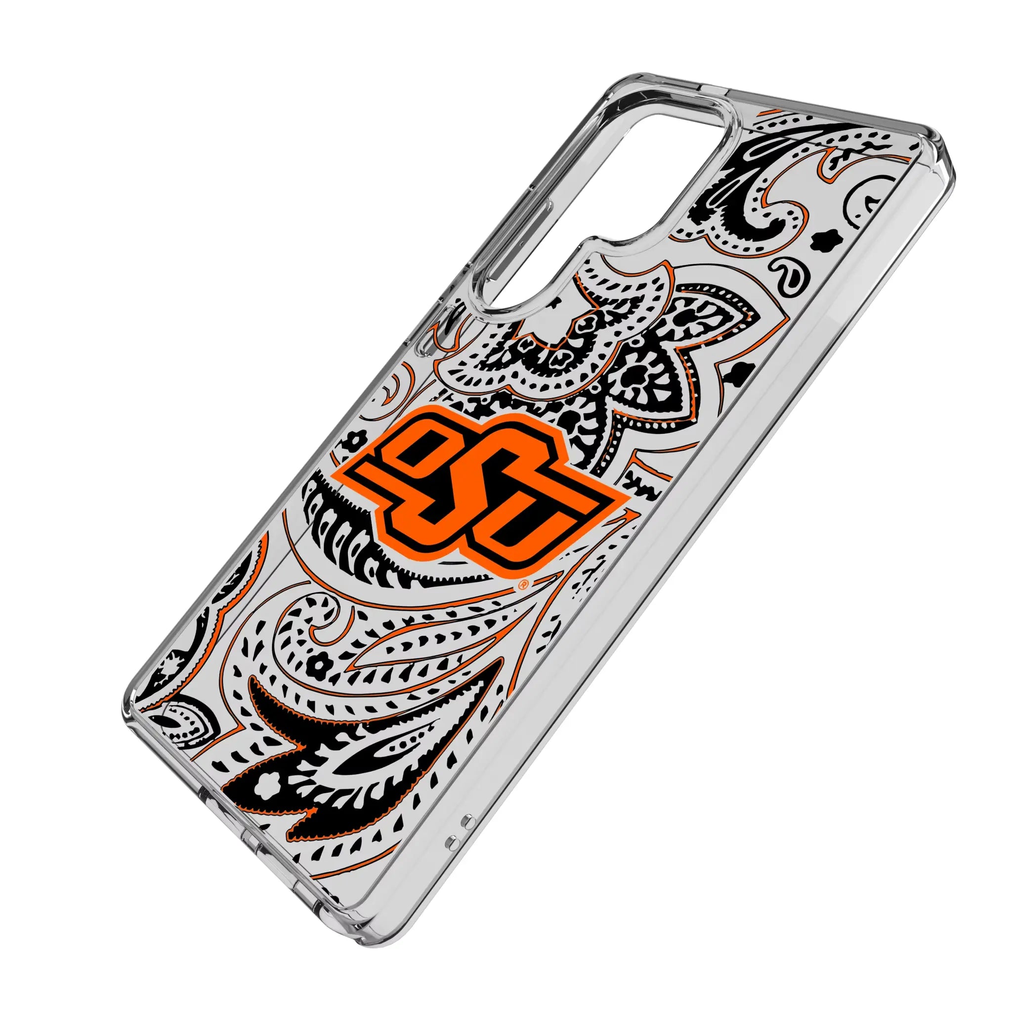 Oklahoma State University Cowboys Paisley Clear Phone Case for Samsung Galaxy