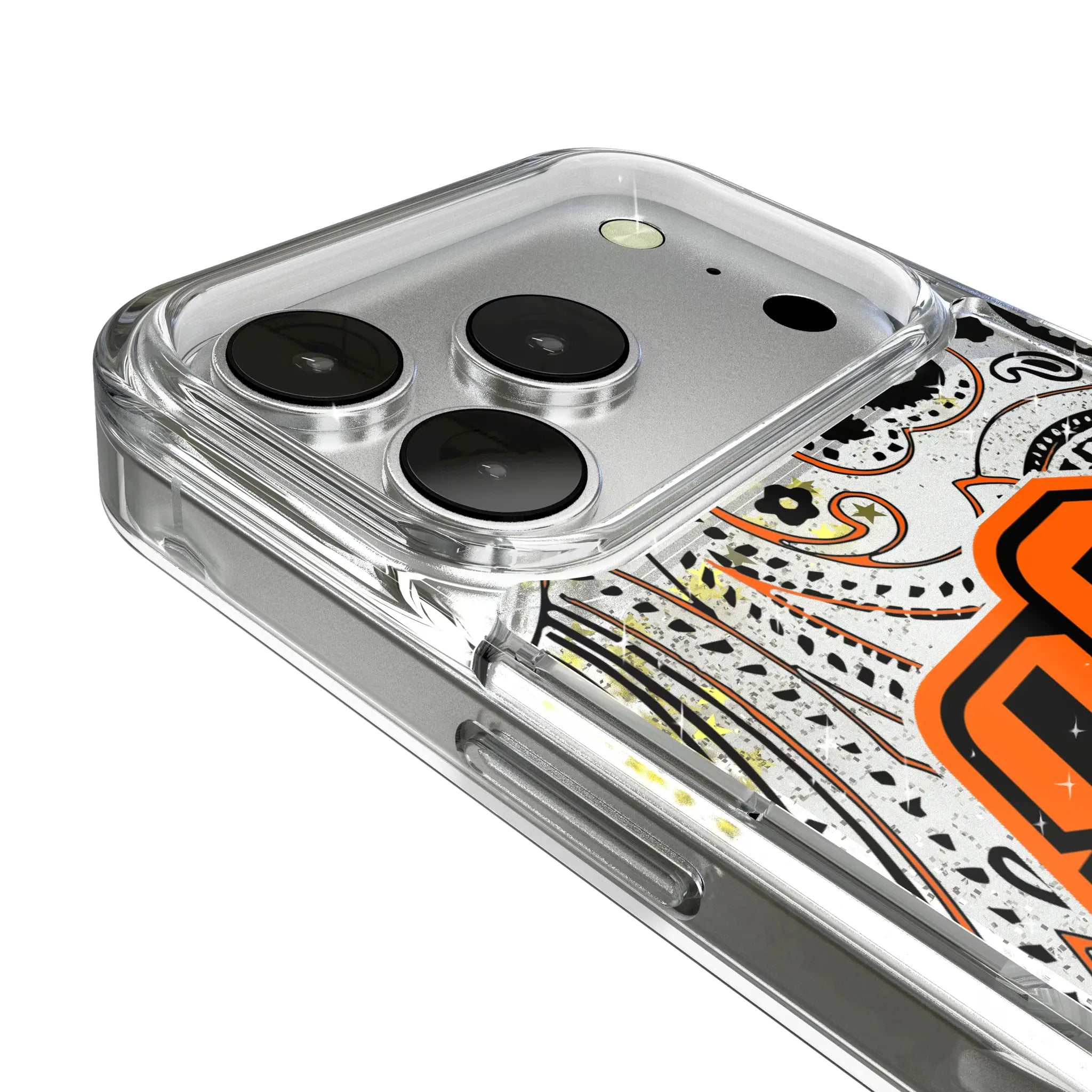 Oklahoma State University Cowboys Paisley Glitter Phone Case