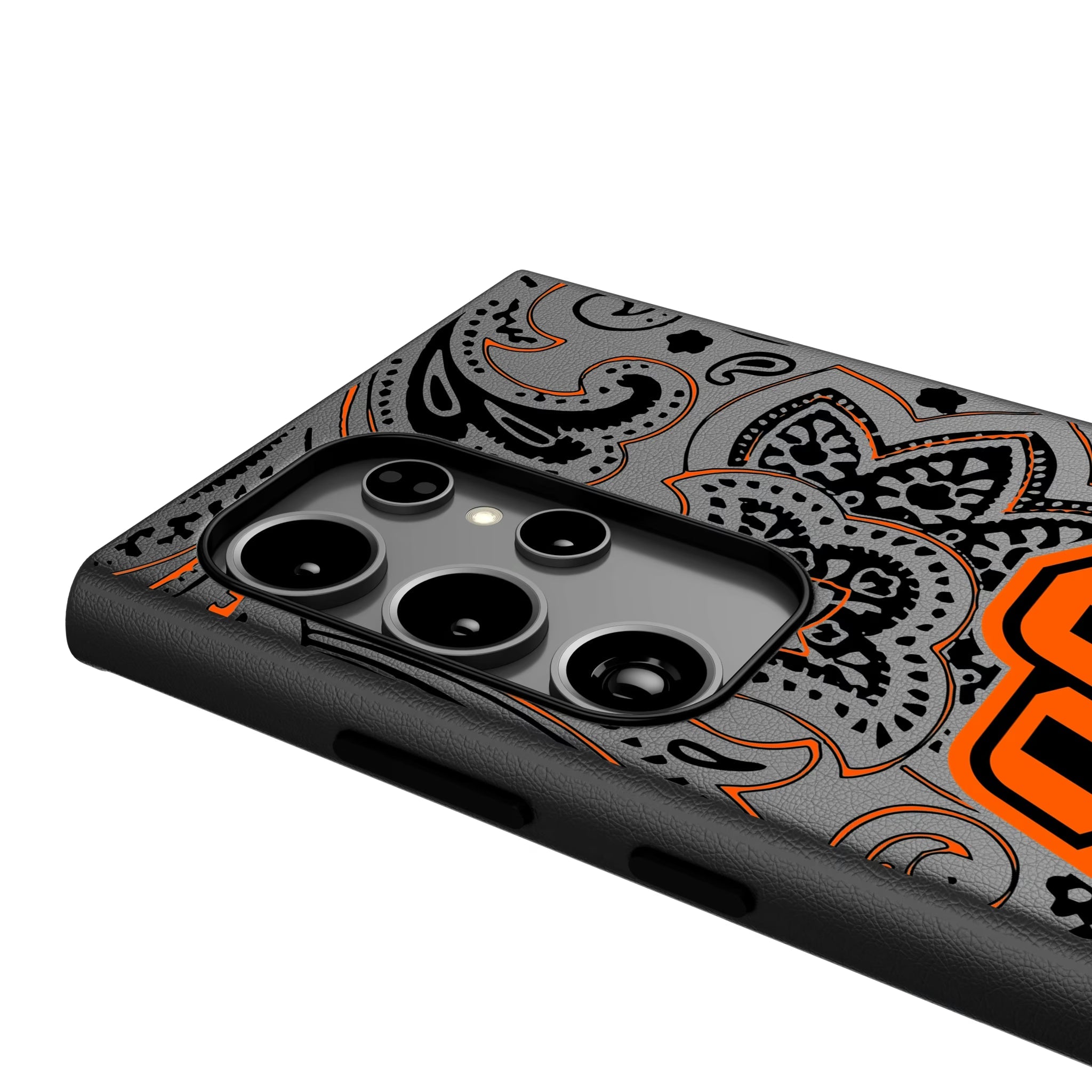 Oklahoma State University Cowboys Paisley MagSafe Compatible Phone Case for Samsung Galaxy