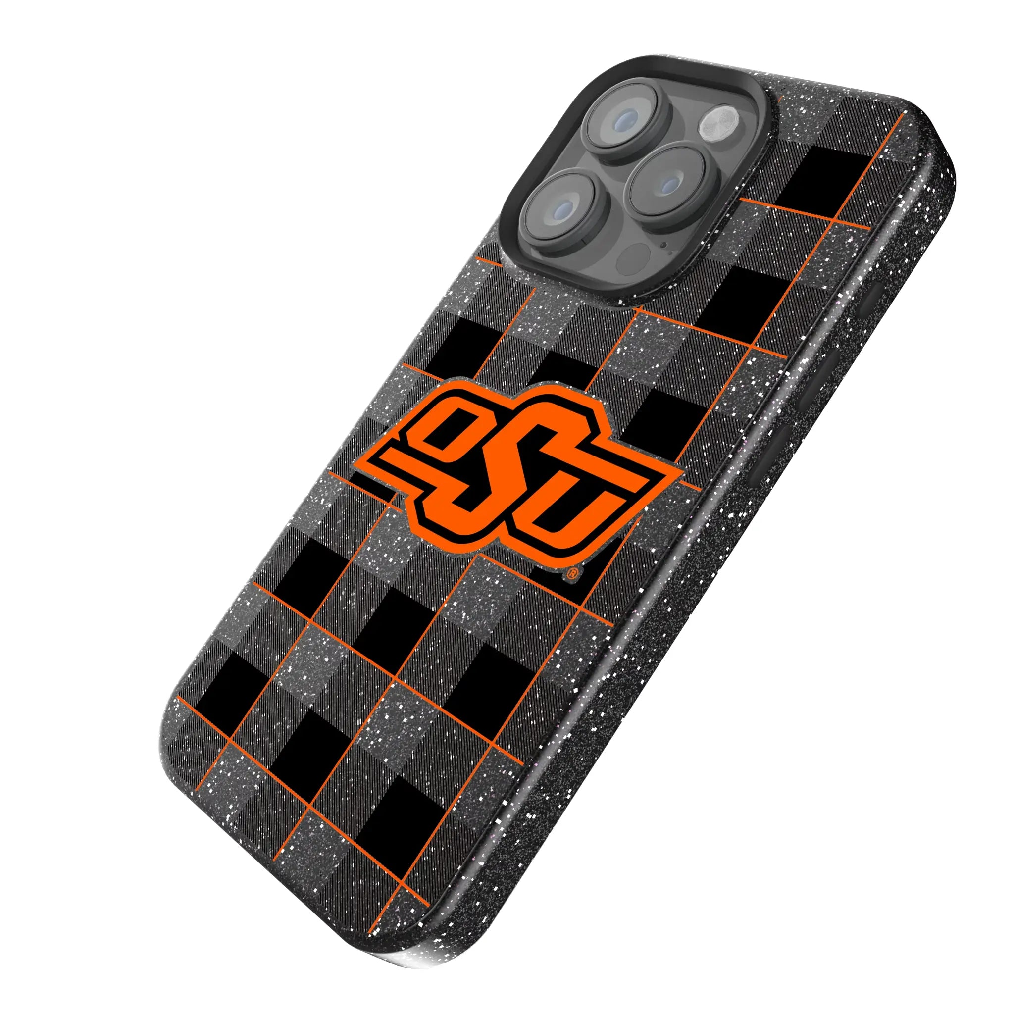 Oklahoma State University Cowboys Plaid Bling Phone Case