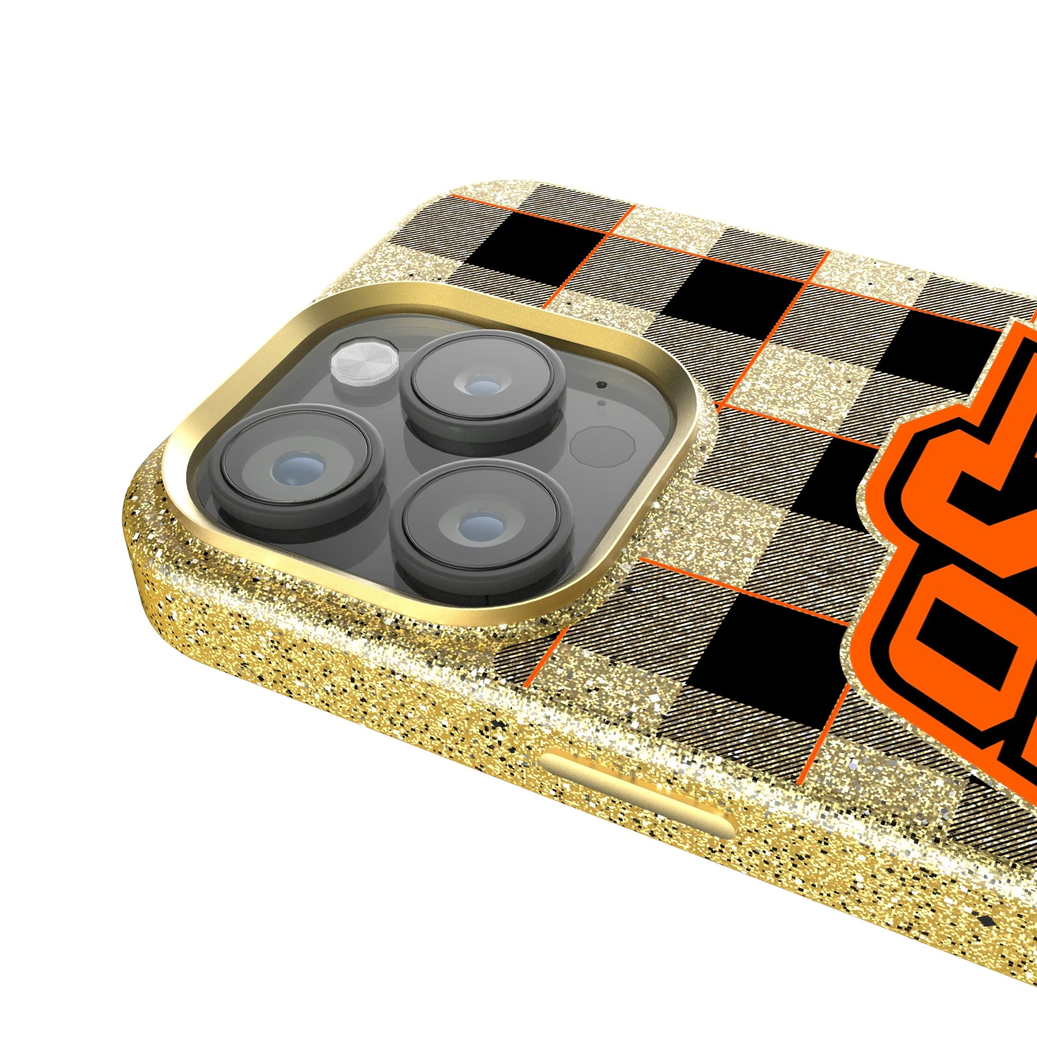 Oklahoma State University Cowboys Plaid Bling Phone Case